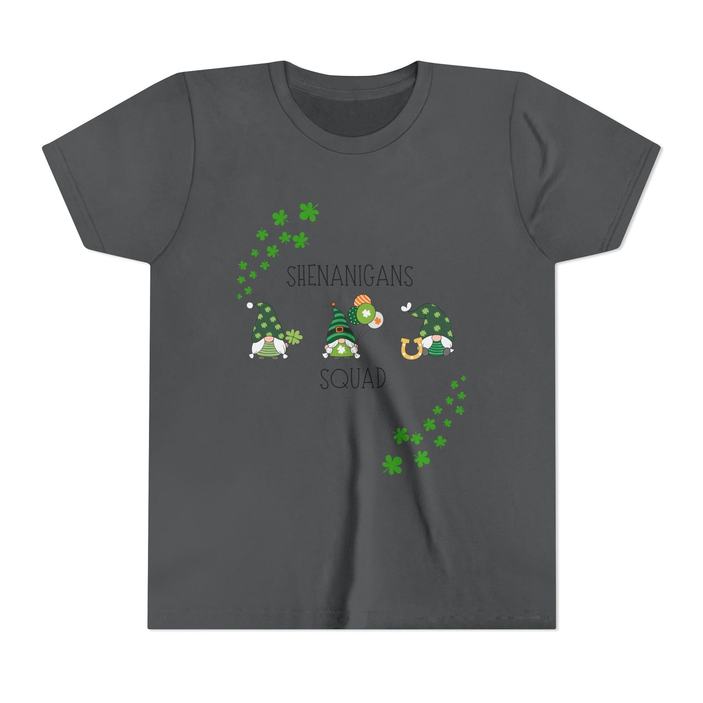 Shenanigans Squad Gnomes Youth Tee | St. Patrick's Day Shamrock Kids Shirt
