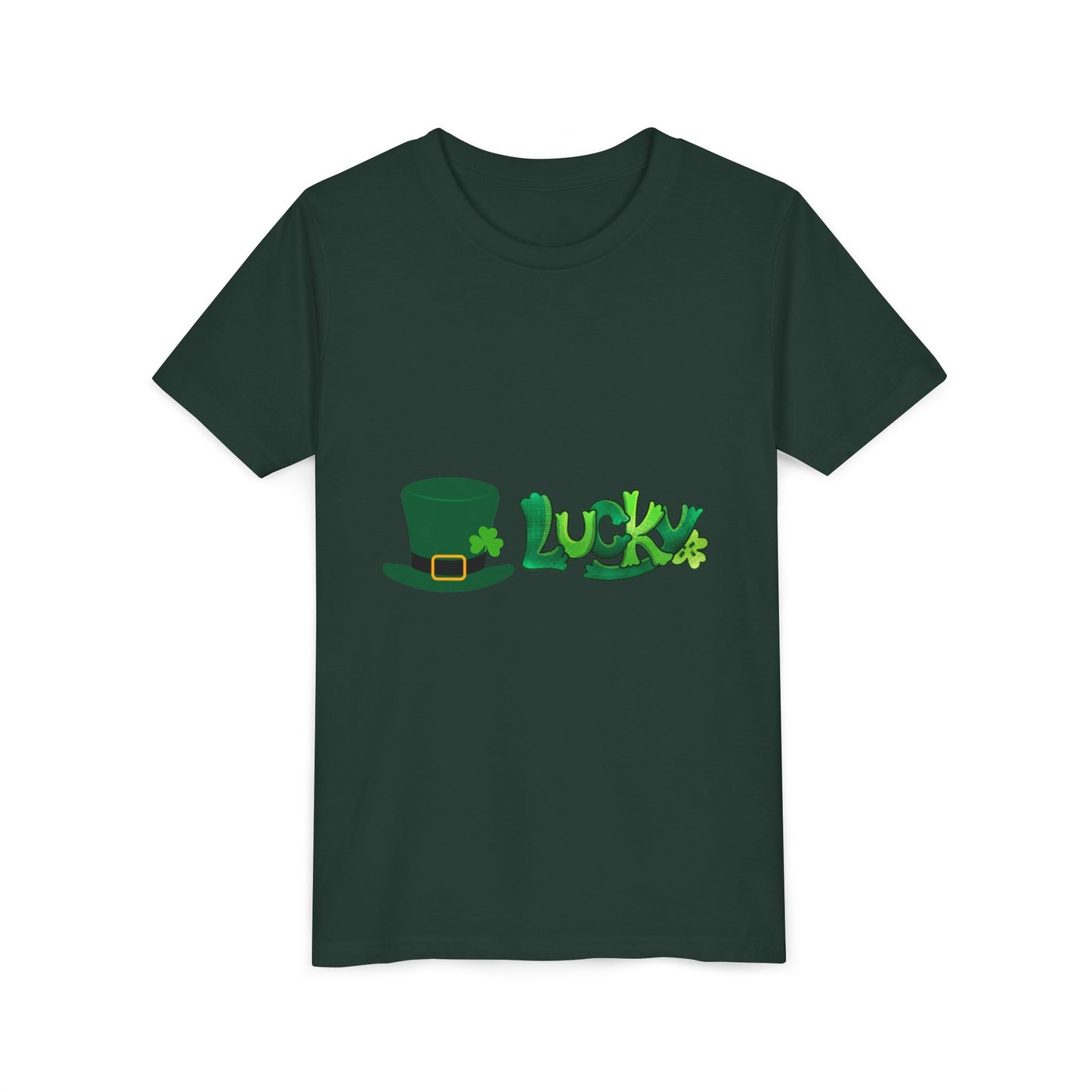 Lucky St. Patricks Day Shamrock Tee | Youth T-Shirt
