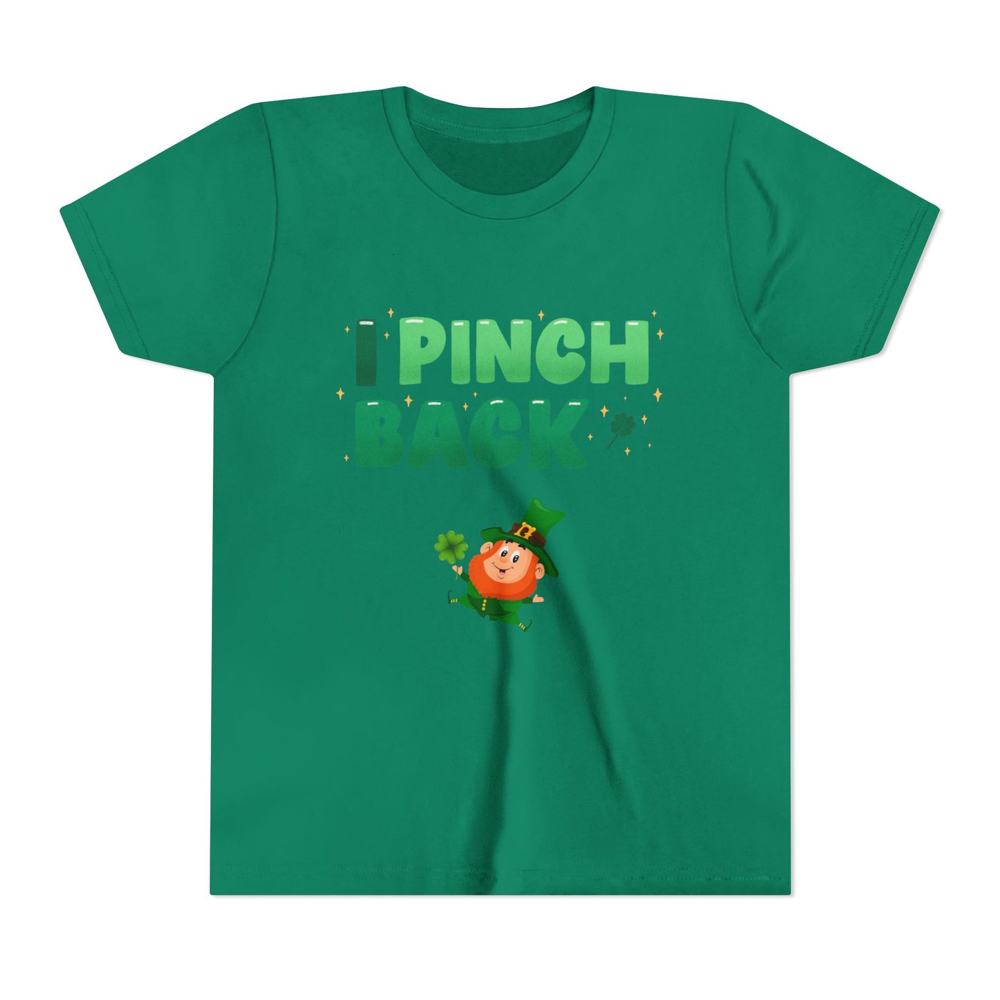 I Pinch Back Leprechaun Kids T-Shirt | St. Patrick's Day Shamrock Tee