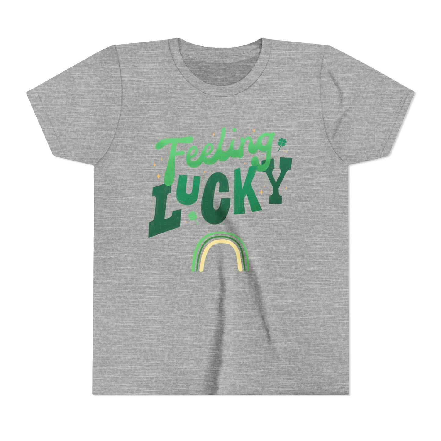 Feeling Lucky rainbow Youth Tee | St. Patrick's Day kids shirt