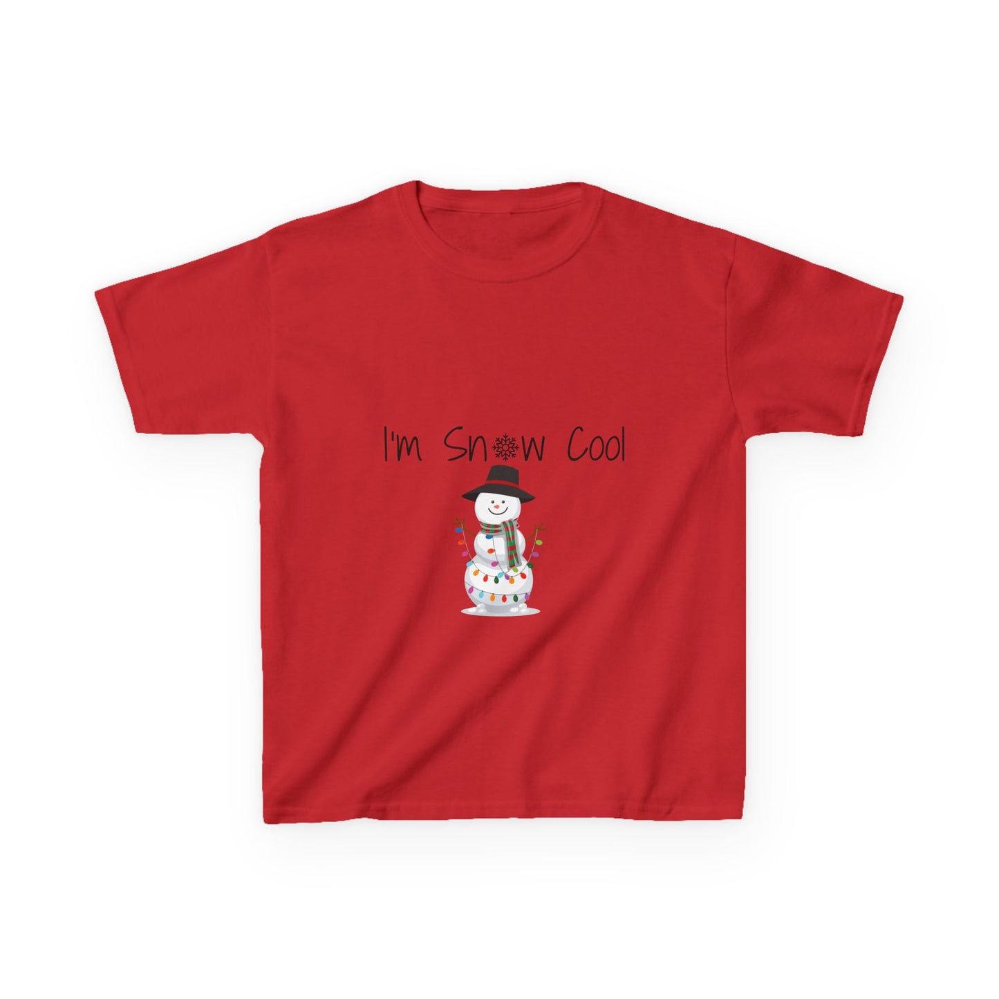 I'm Snow Cool Kids Tee - Fun Holiday Snowman Shirt for Boys and Girls