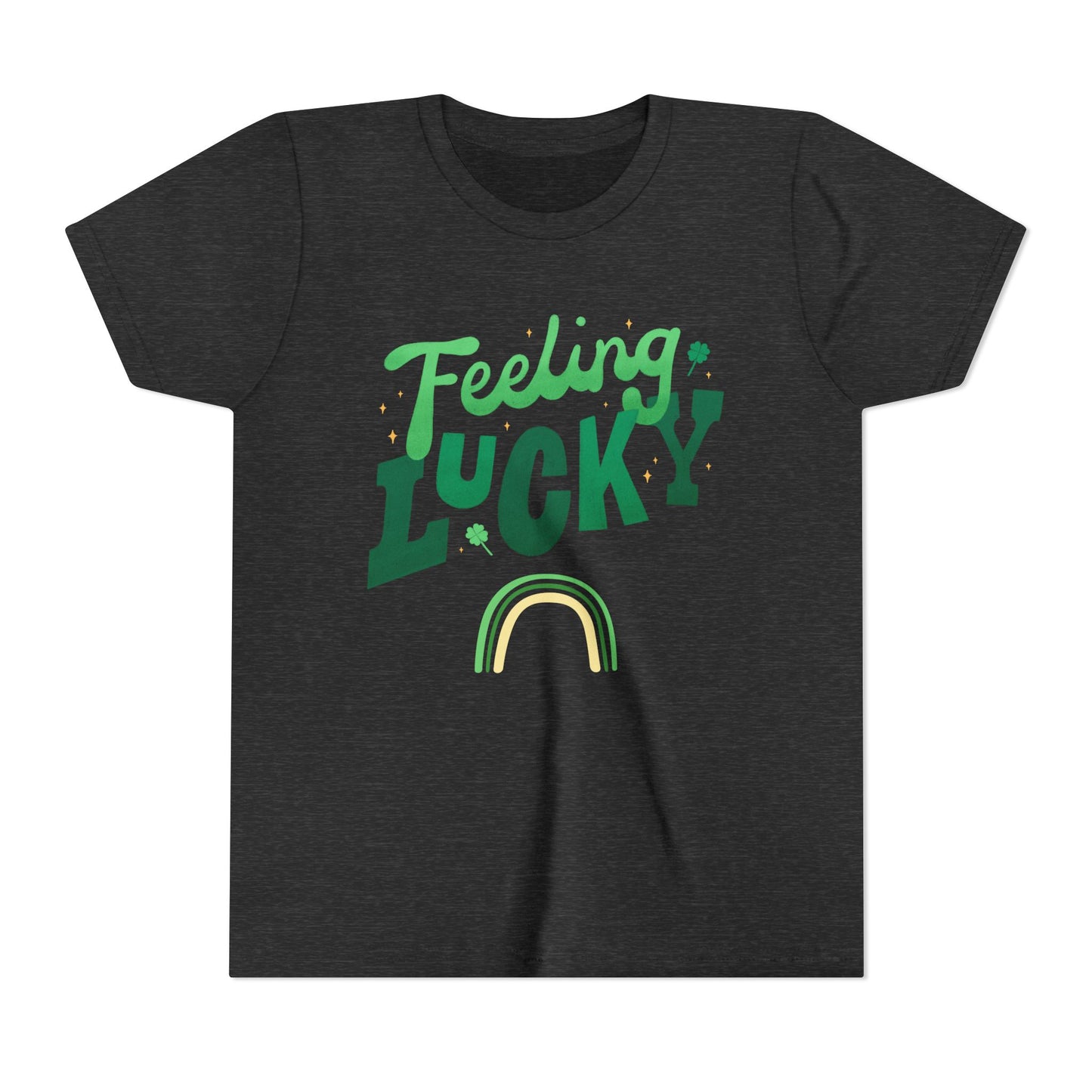 Feeling Lucky rainbow Youth Tee | St. Patrick's Day kids shirt