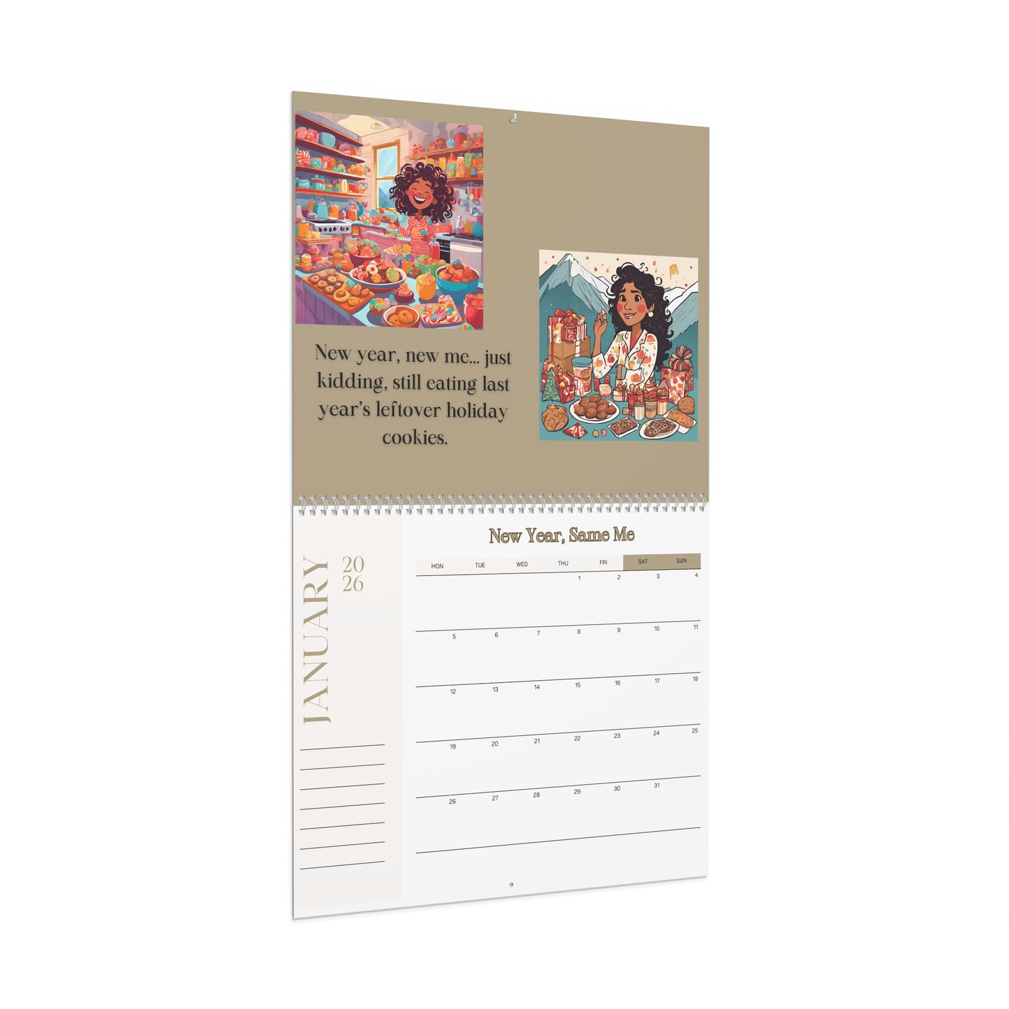 2026 Funny Wall Calendar | Relatable Chaos Planner | Messy Life Mom Humor | Gift for Women | Laughter + Stress Relief Calendar