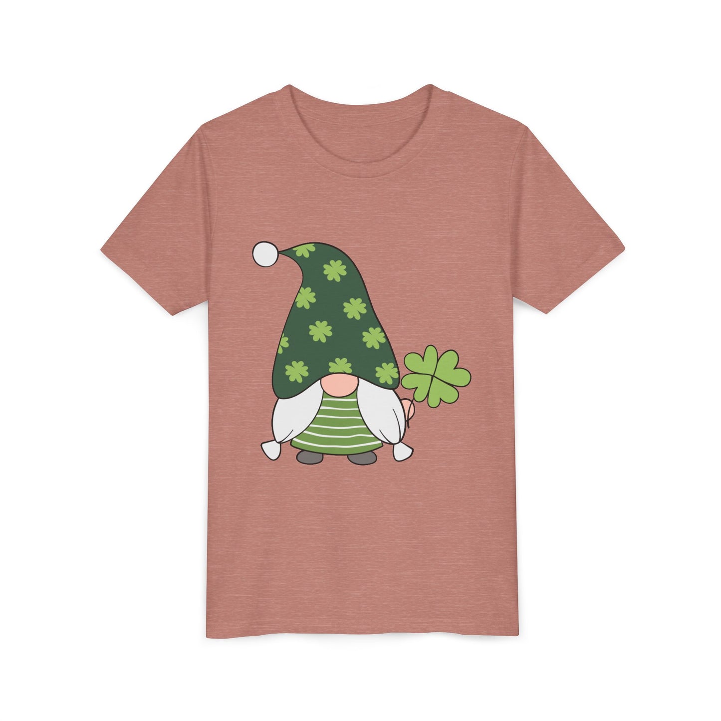 Shamrock Gnome Youth Tee | St. Patrick's Day Clover Kids Shirt