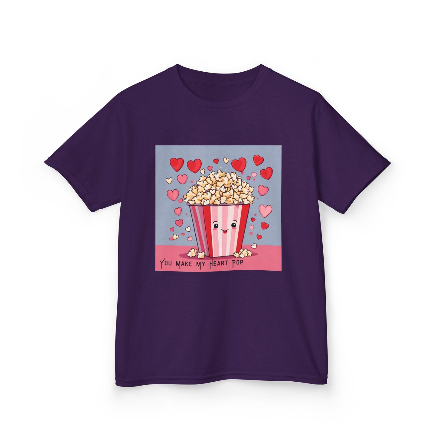You Make My Heart Pop - Popcorn Valentine's Kids Tee