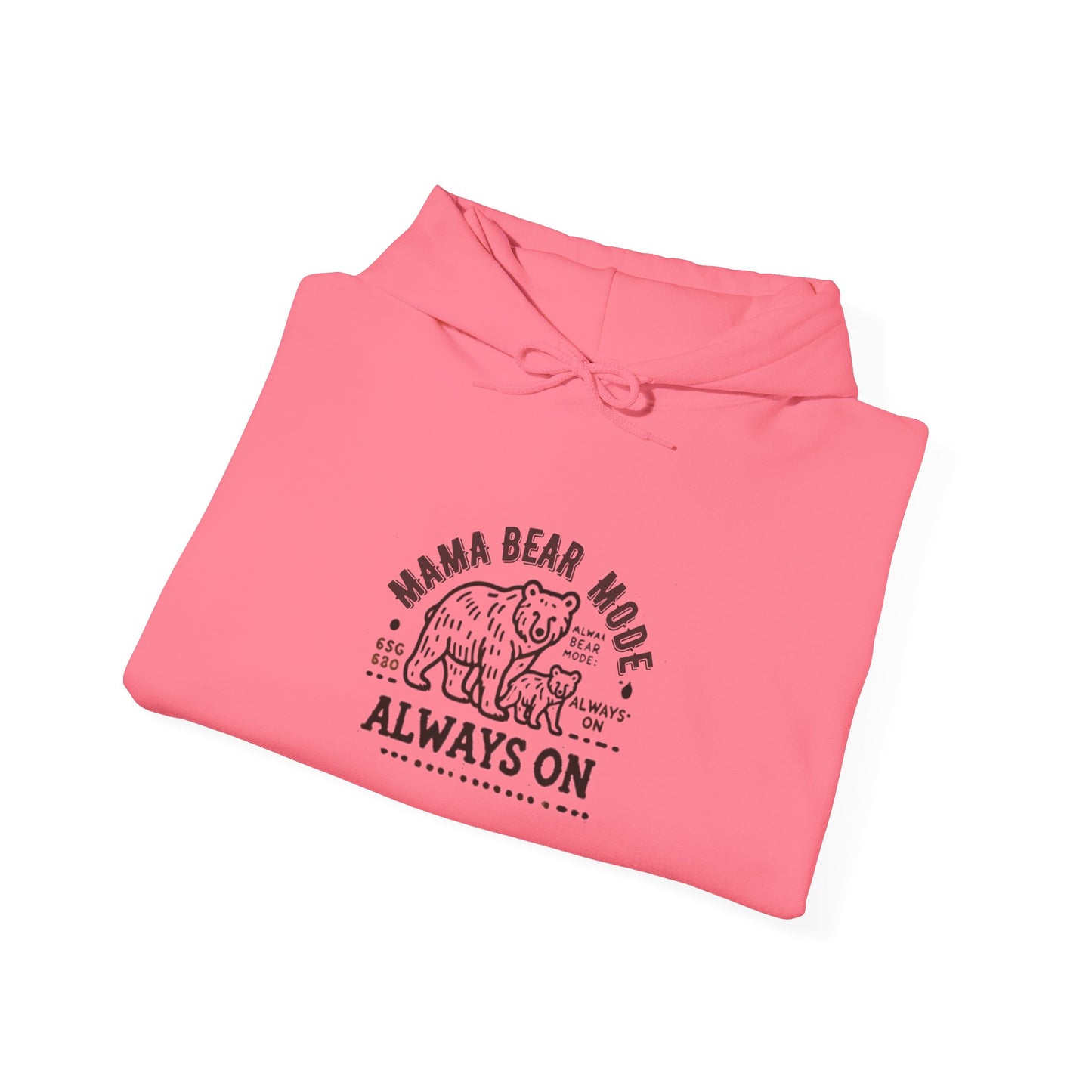 Vintage Mama Bear Mode - Always On Hoodie - Cute Gift for Moms, Perfect for Birthdays, Mother's Day, Relaxation, Everyday Wear