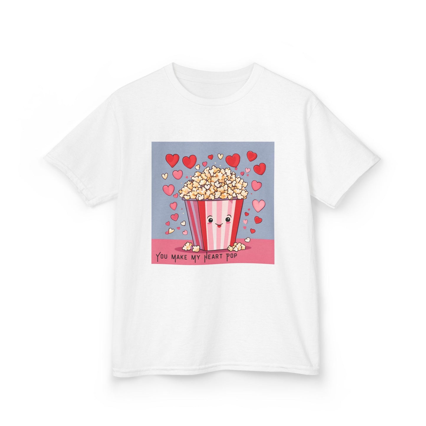You Make My Heart Pop - Popcorn Valentine's Kids Tee