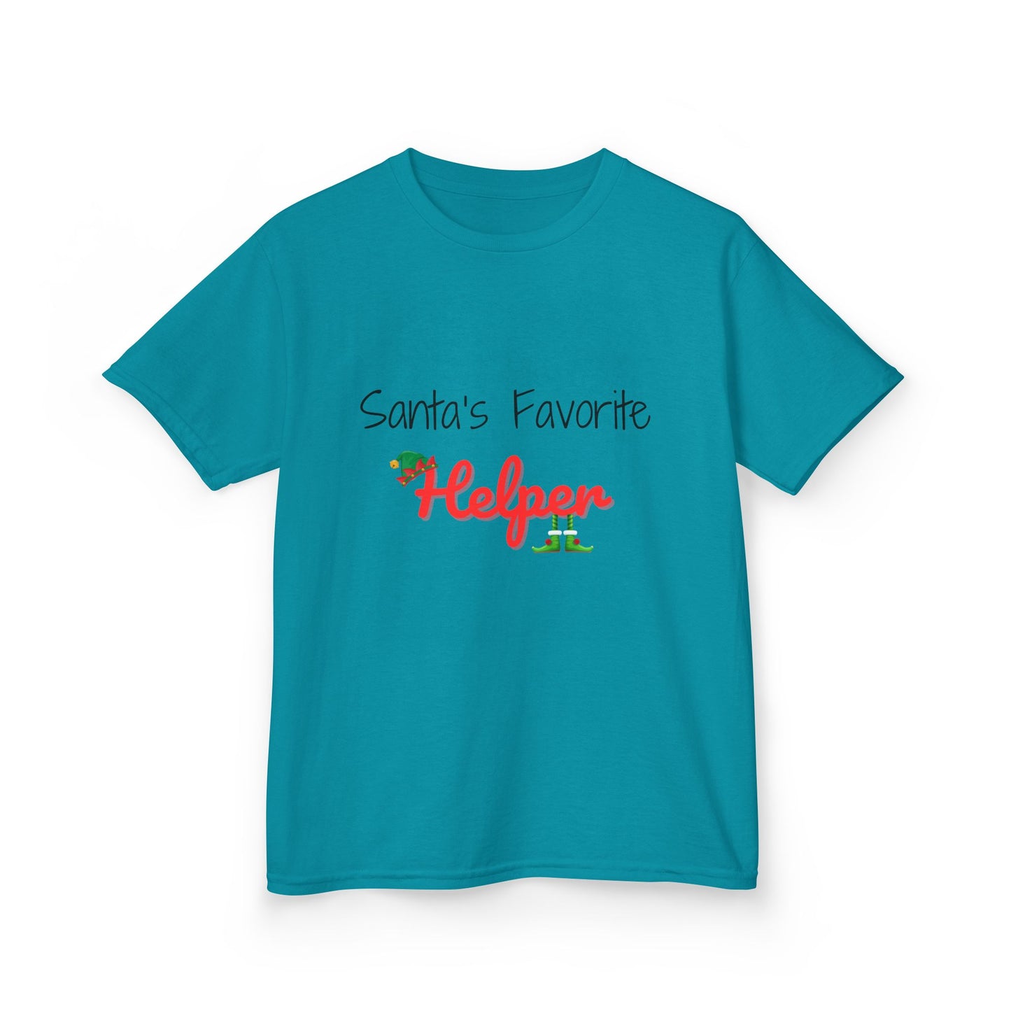 Santa's Favorite Helper Kids Tee - Cute Christmas Shirt for Boys and Girls