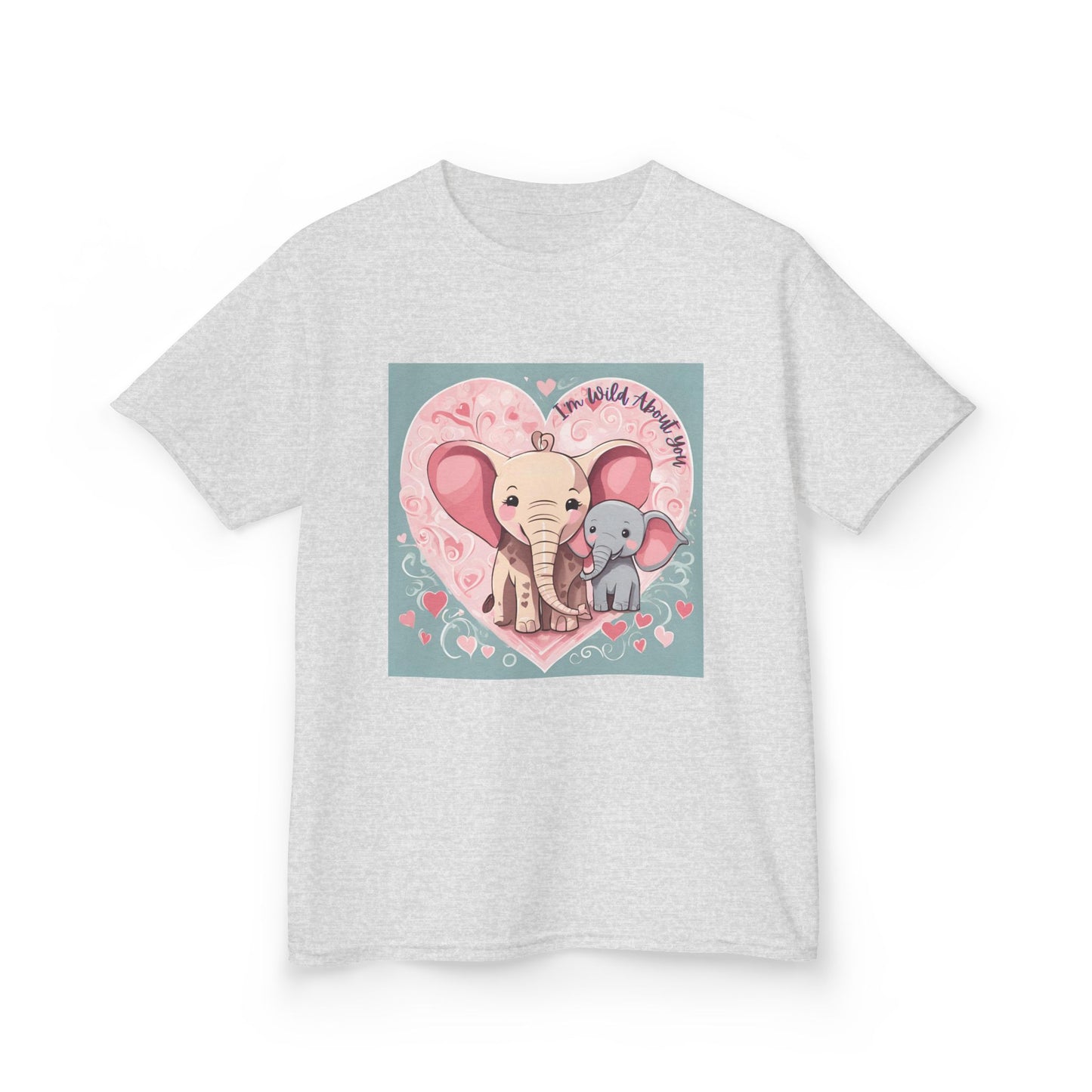 I'm Wild About You - Elephant Duo Valentine's Kids Tee