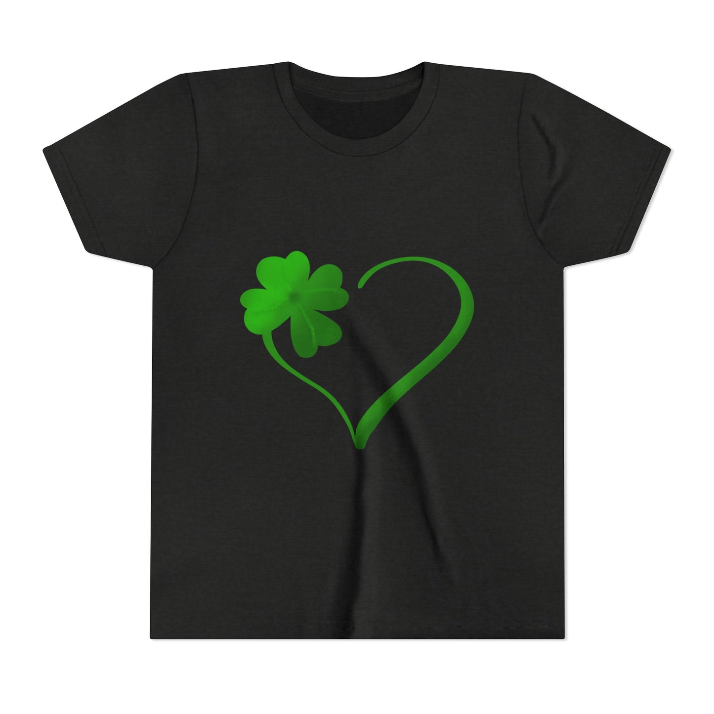 Shamrock Heart Youth Tee | St. Patrick's Day Clover Kids Shirt
