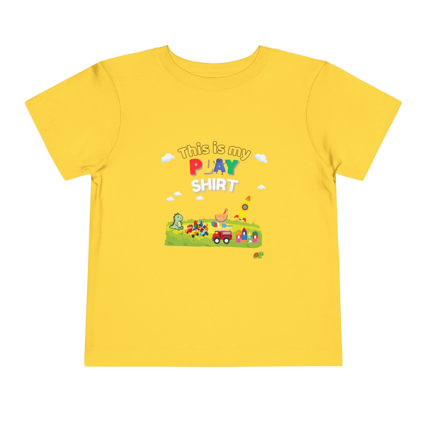 This Is My Play Shirt Toddler Tee | Toy Train, Blocks, Rocket
