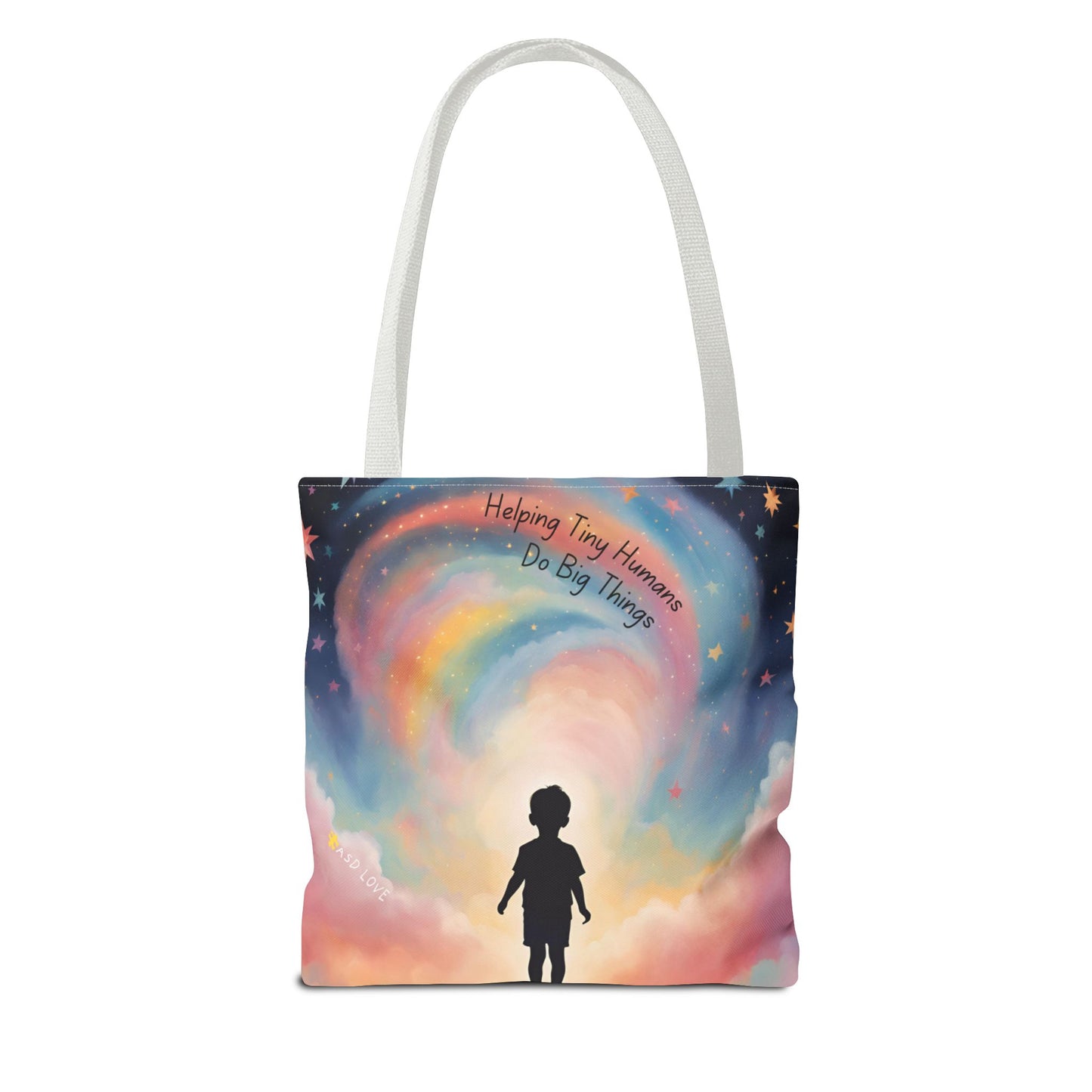 Helping Tiny Humans Do Big Things Tote - Inspiring Kids to Reach for the Stars