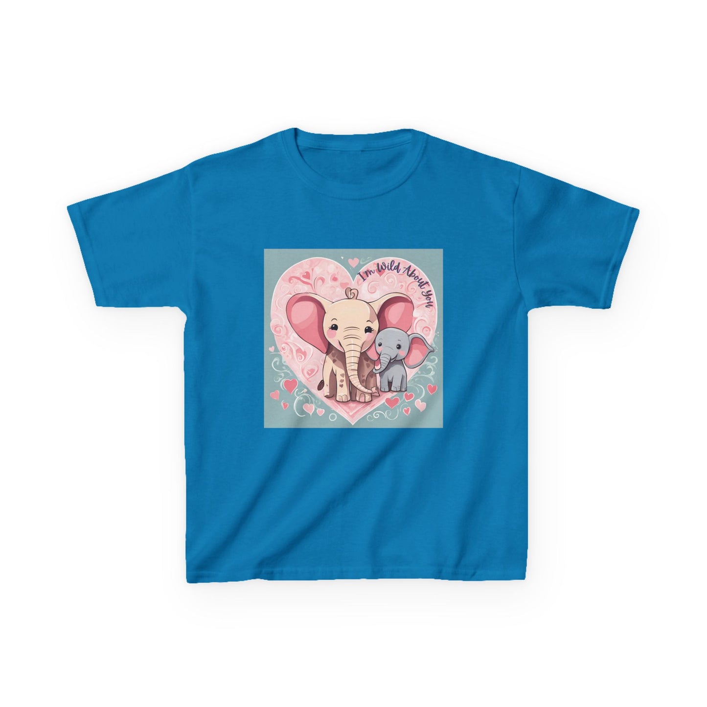 I'm Wild About You - Elephant Duo Valentine's Kids Tee