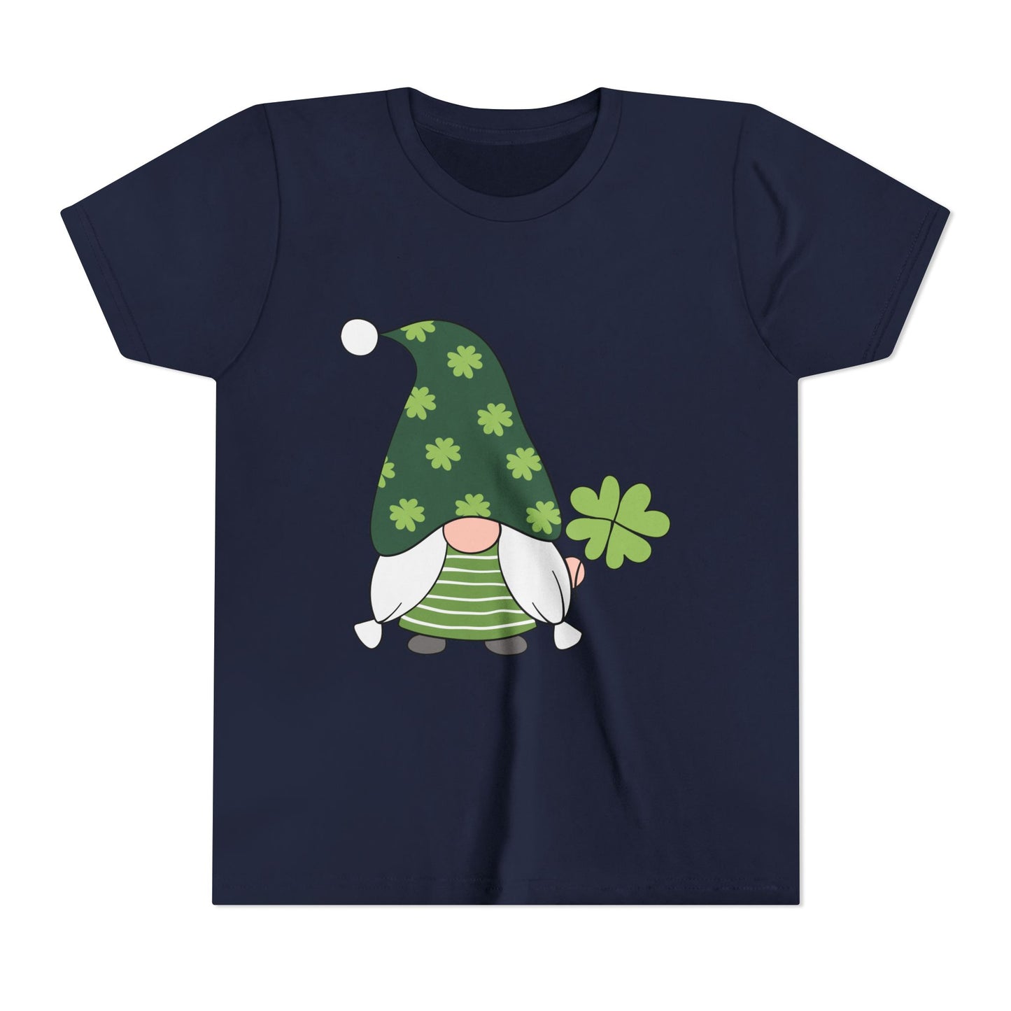 Shamrock Gnome Youth Tee | St. Patrick's Day Clover Kids Shirt