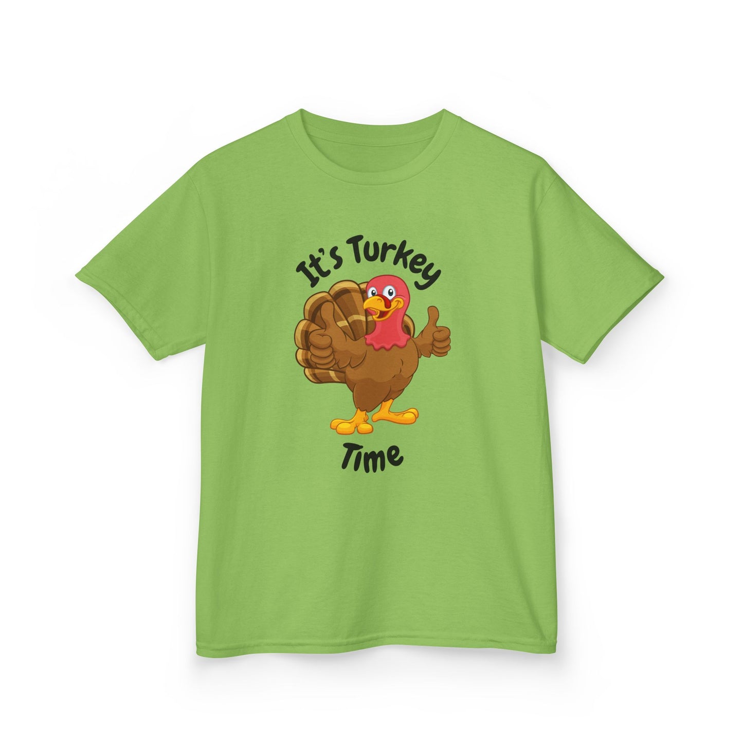 It's Turkey Time Kid Tee - Fun Thanksgiving Shirt for Boys and Girls
