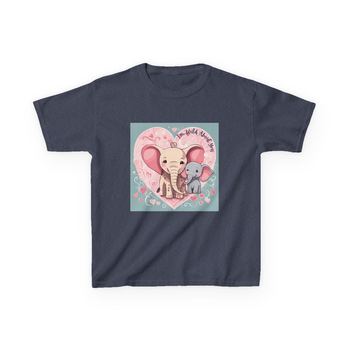 I'm Wild About You - Elephant Duo Valentine's Kids Tee