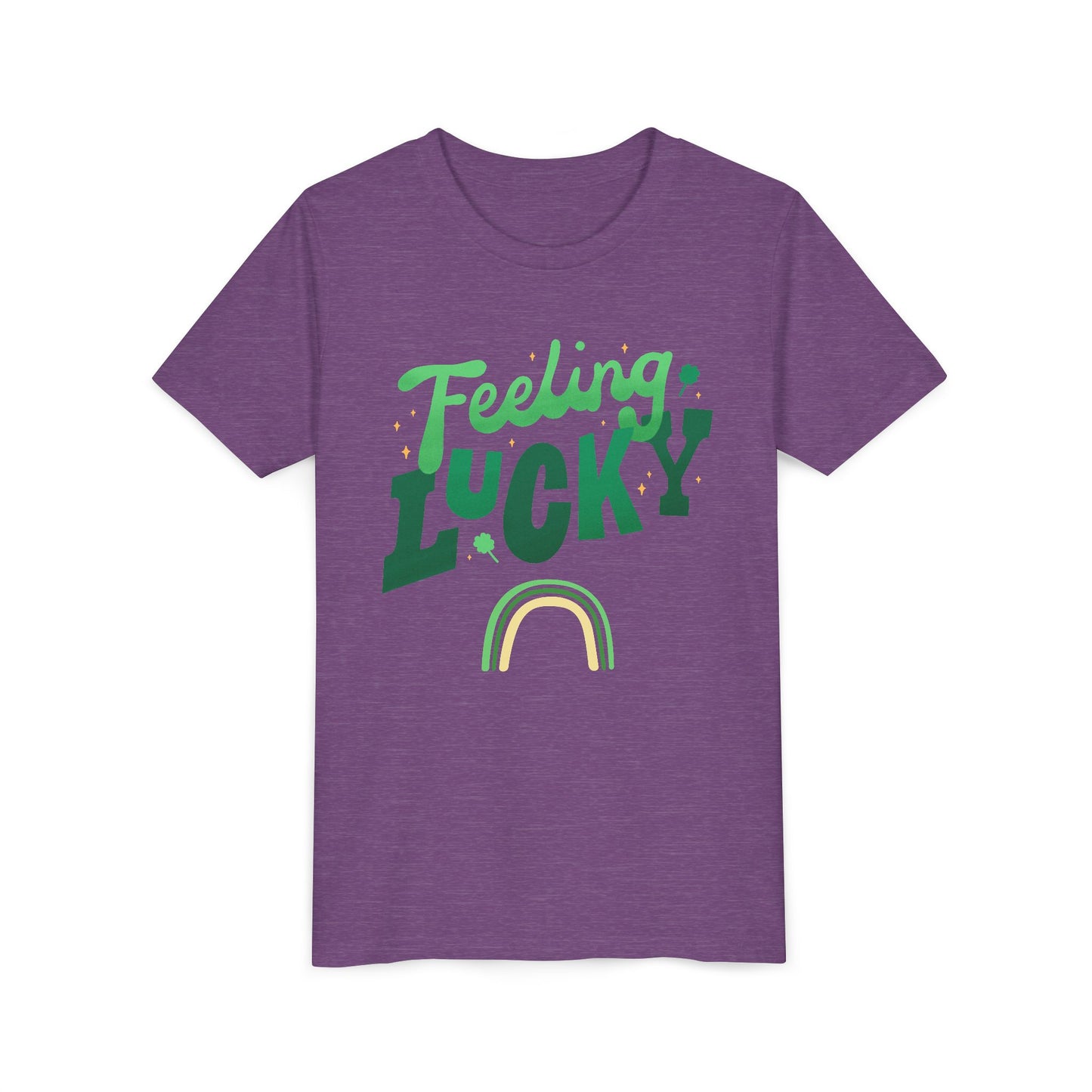 Feeling Lucky rainbow Youth Tee | St. Patrick's Day kids shirt