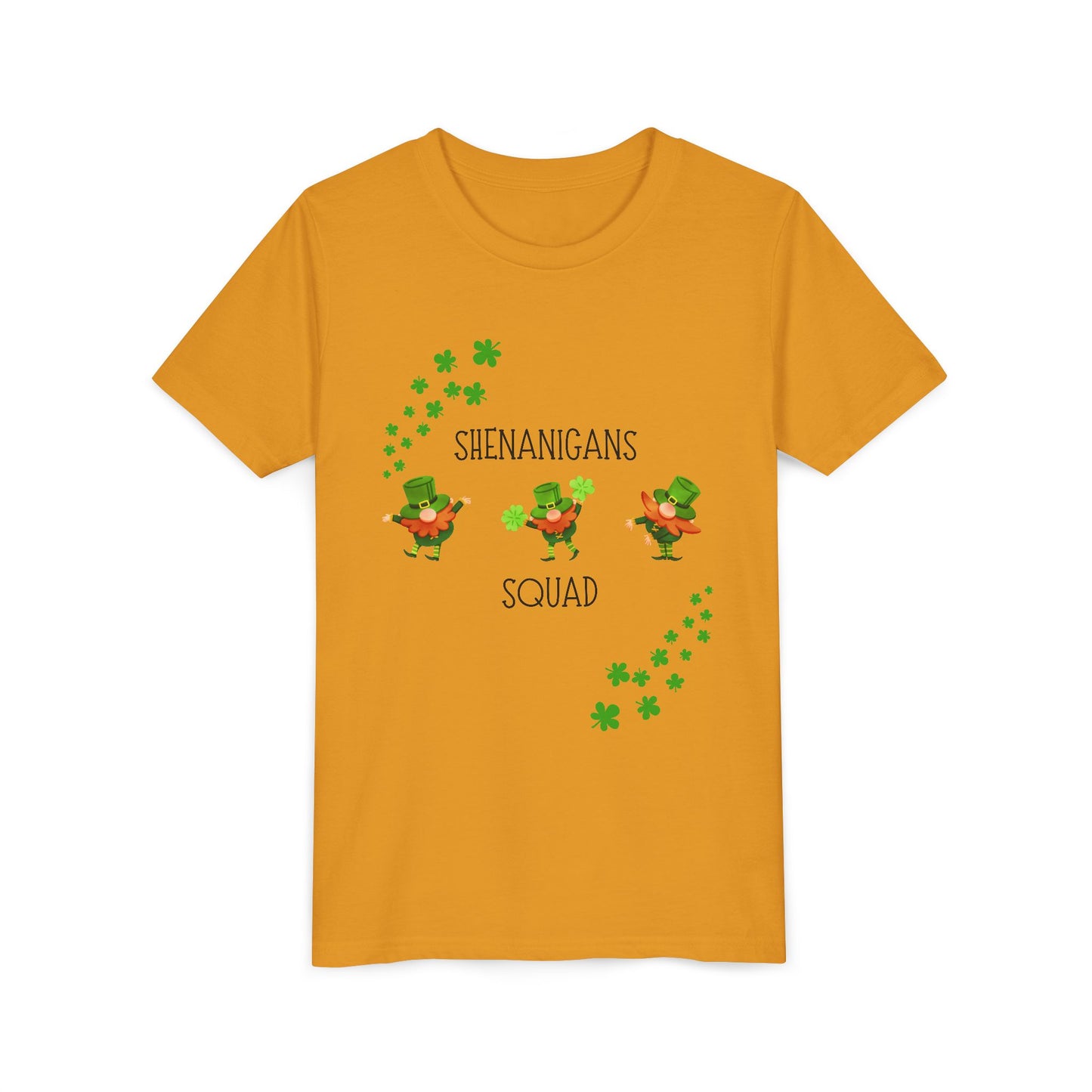 Shenanigans Squad Youth Tee | St. Patrick's Day Leprechaun Shamrock Shirt