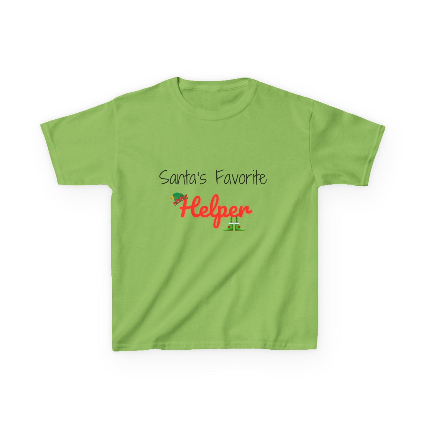 Santa's Favorite Helper Kids Tee - Cute Christmas Shirt for Boys and Girls