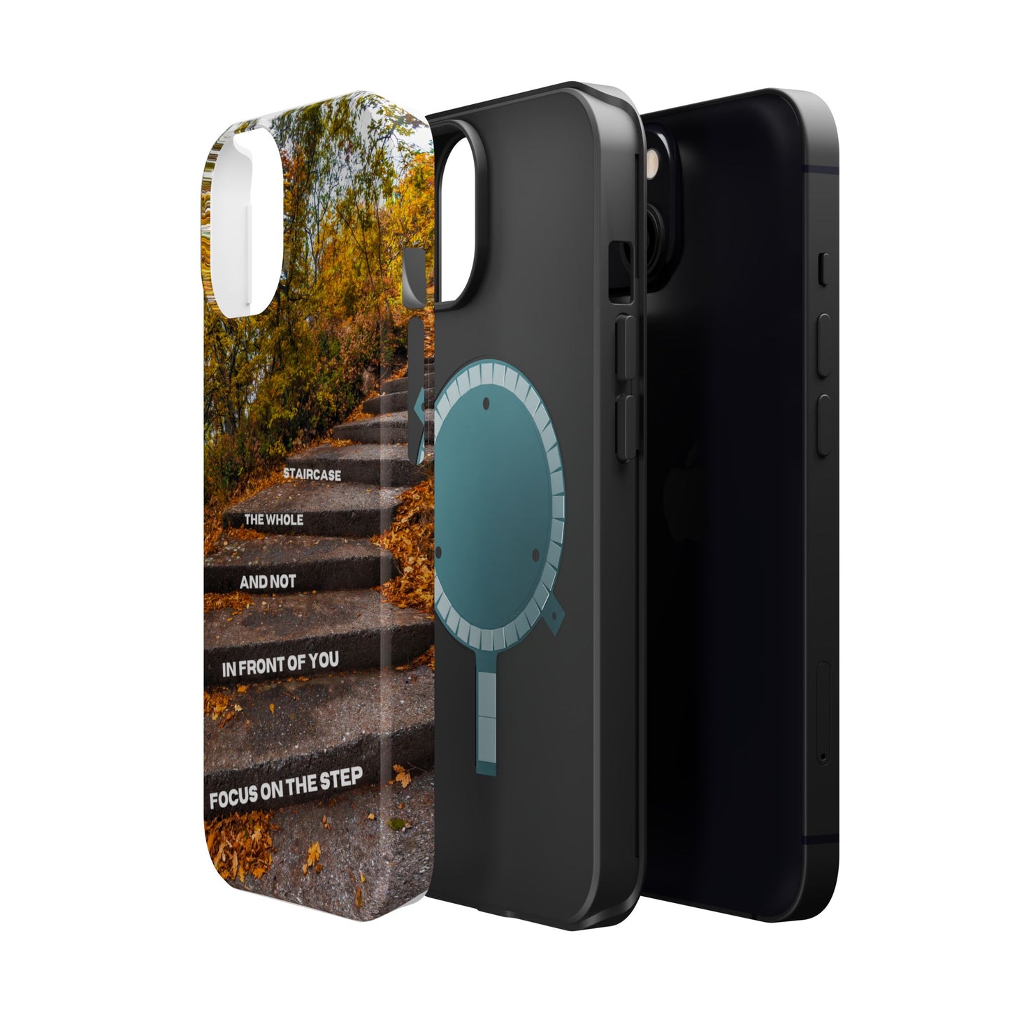 Autumn Steps: Focus on the Journey - Positive Reminder Phone Case