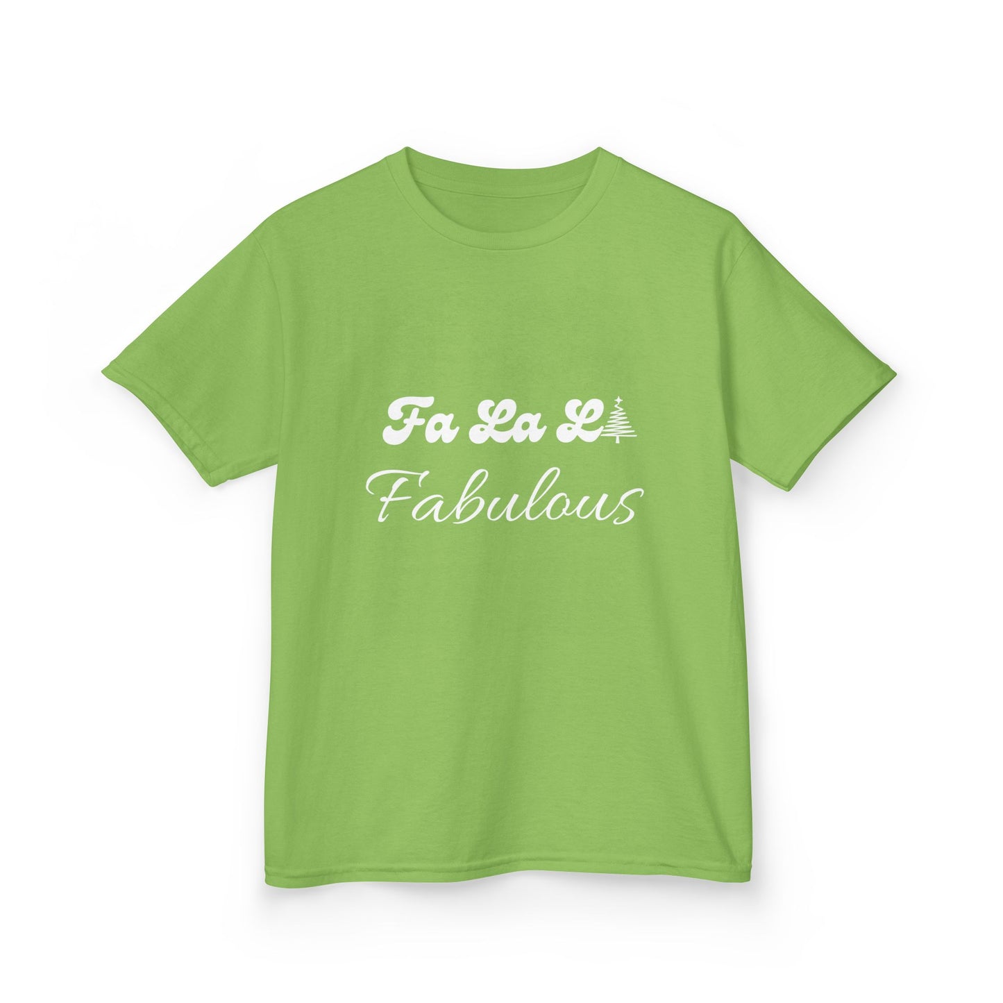 Fa La LA Fabulous Kids Tee - Fun Christmas Shirt for Boys and Girls