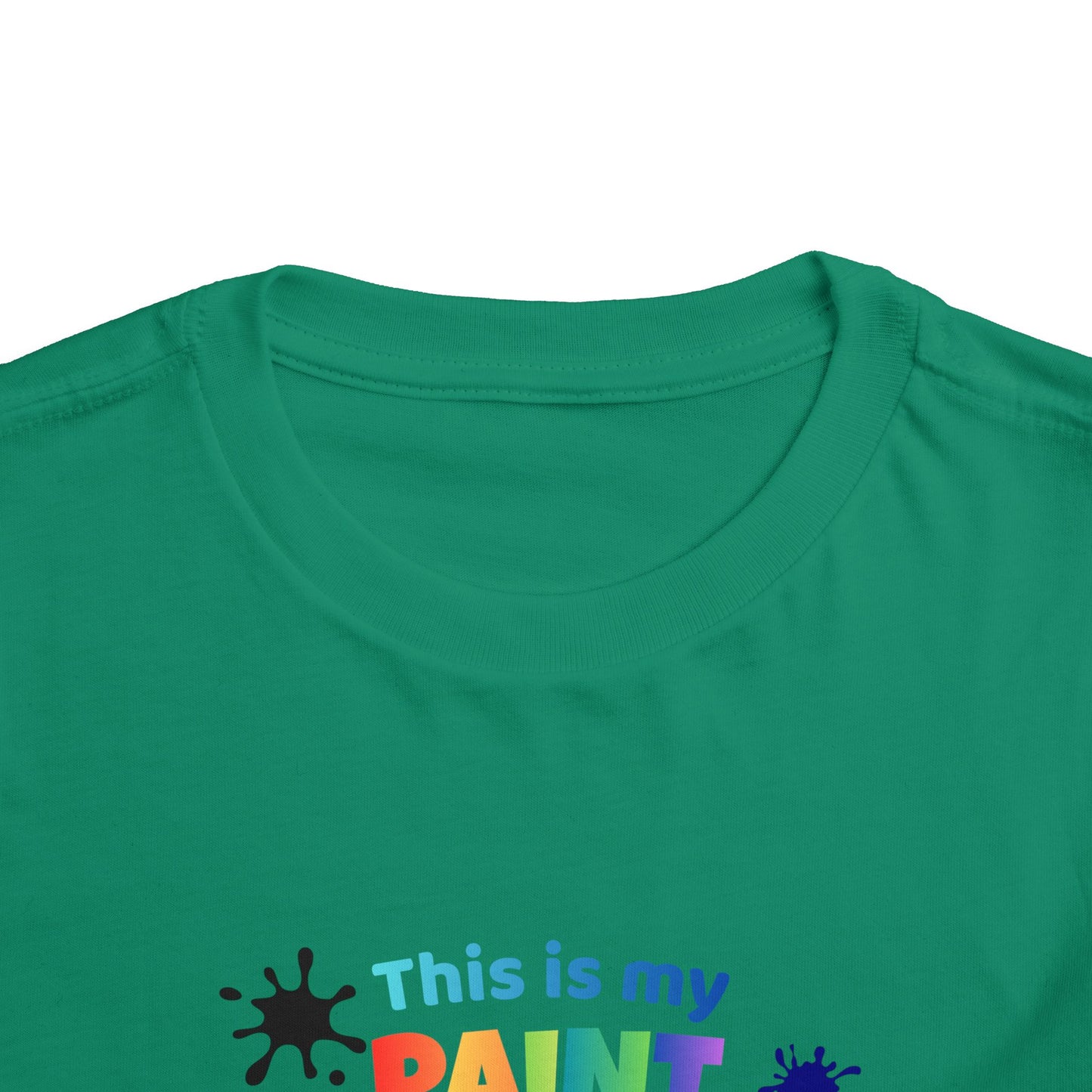 This Is My Paint Shirt Toddler Tee | Colorful Paint Palette Drips, Art Splash Design