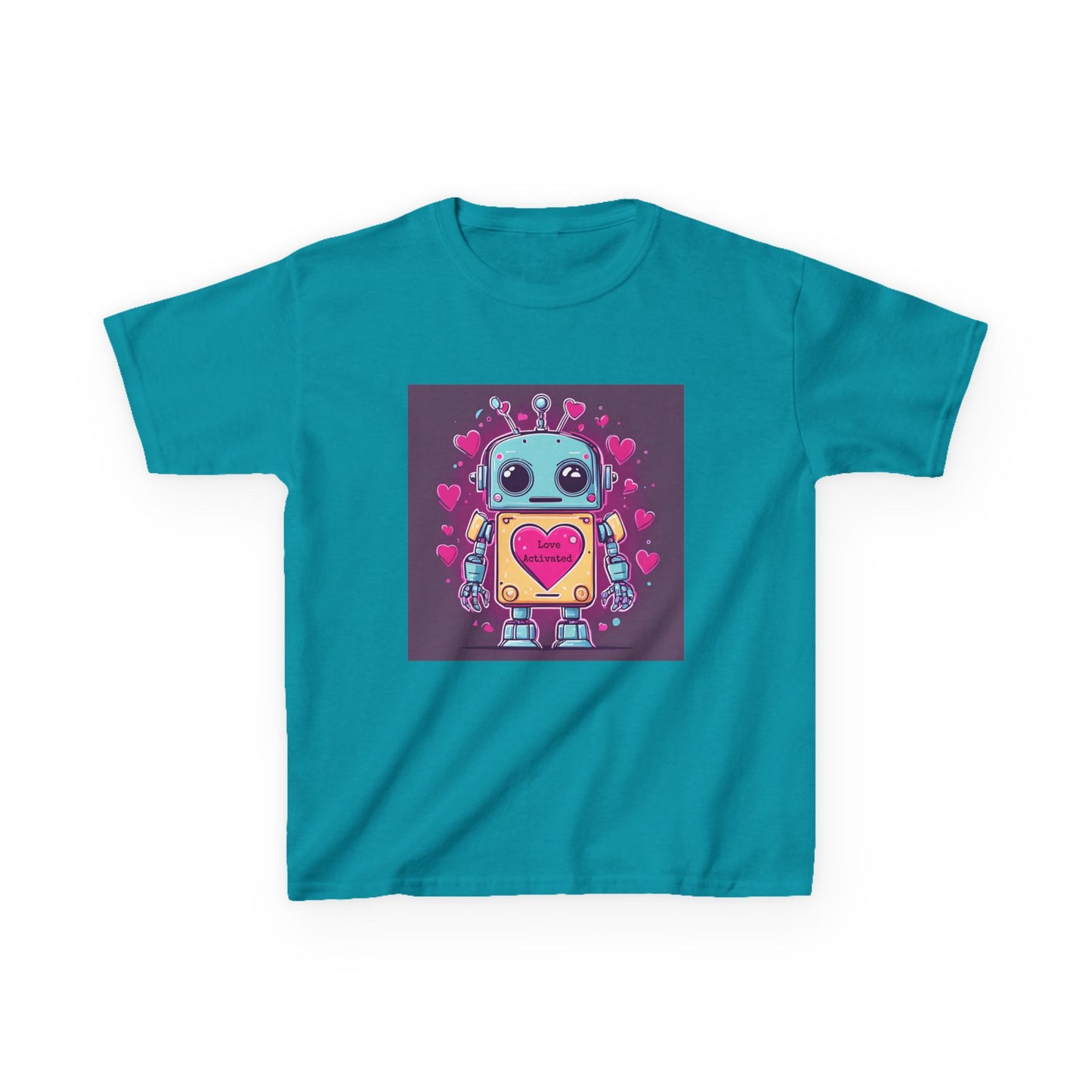 Love Activated - Robot Valentine's Kids' Tee
