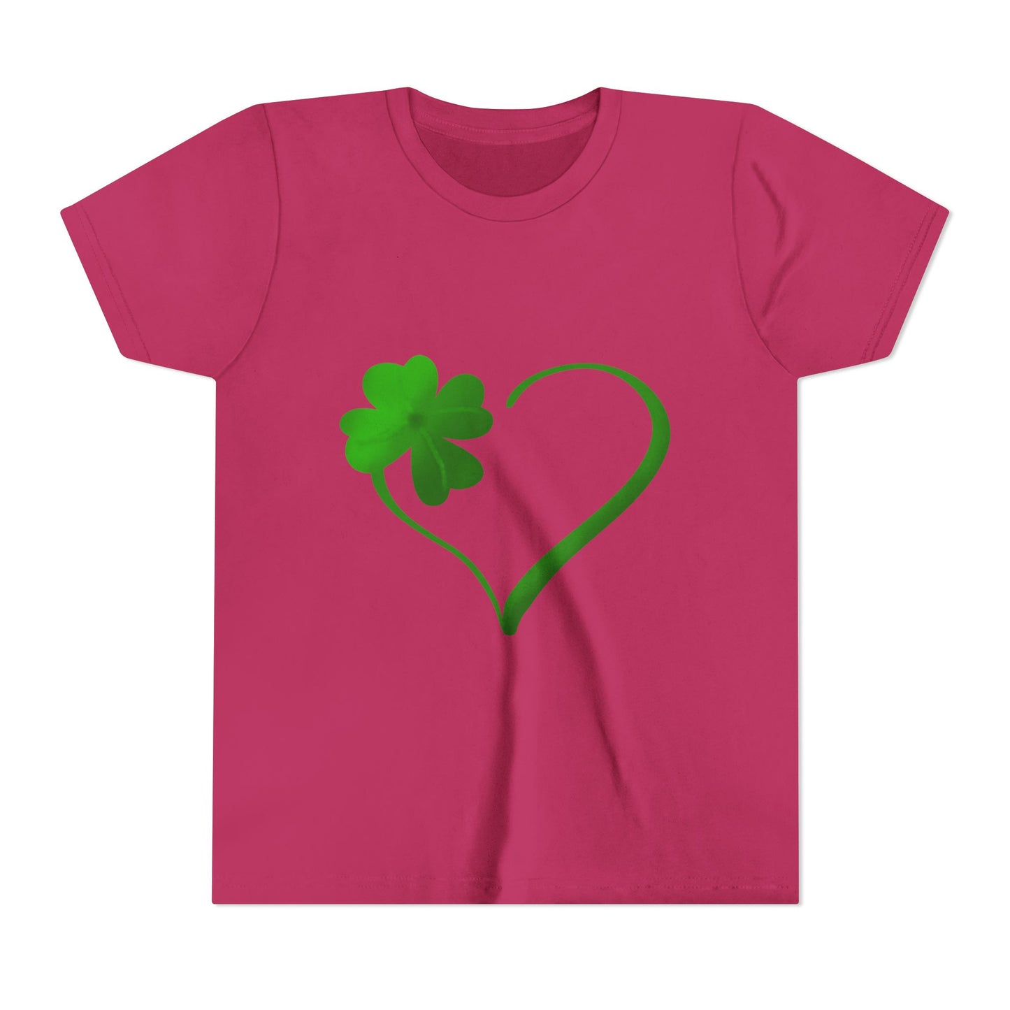Shamrock Heart Youth Tee | St. Patrick's Day Clover Kids Shirt