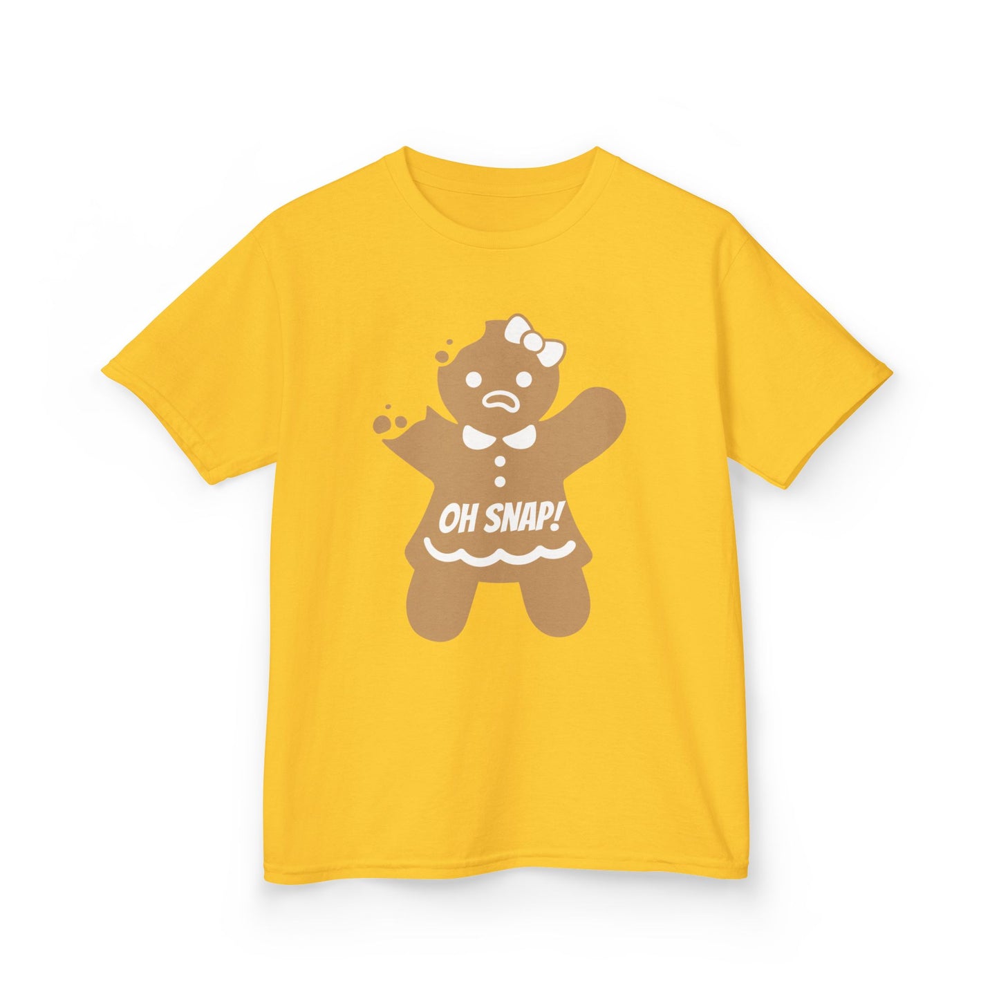 Oh Snap! Broken Gingerbread Girl, Kids Tee - Funny Holiday Shirt for Christmas and Gingerbread lovers