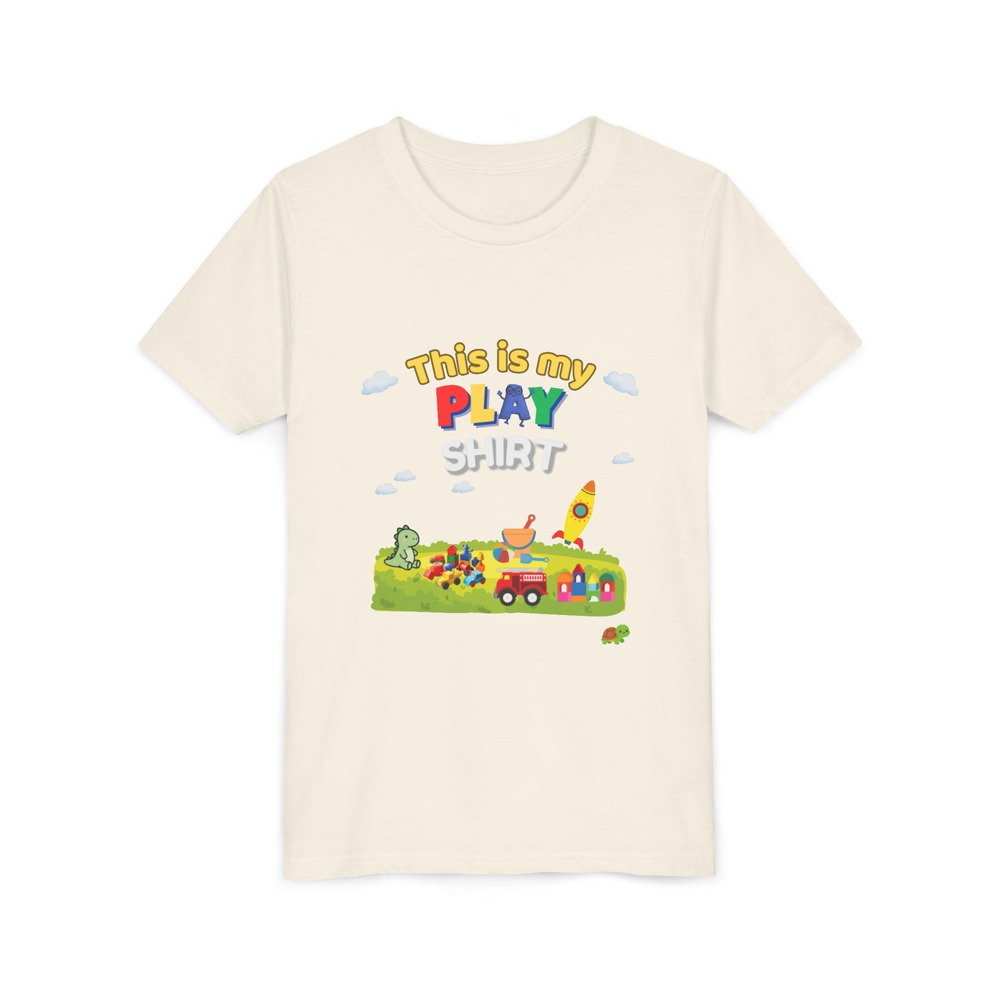 This is My Play Shirt Youth Tee | Toy Rocket, Blocks, Truck Kids Shirt