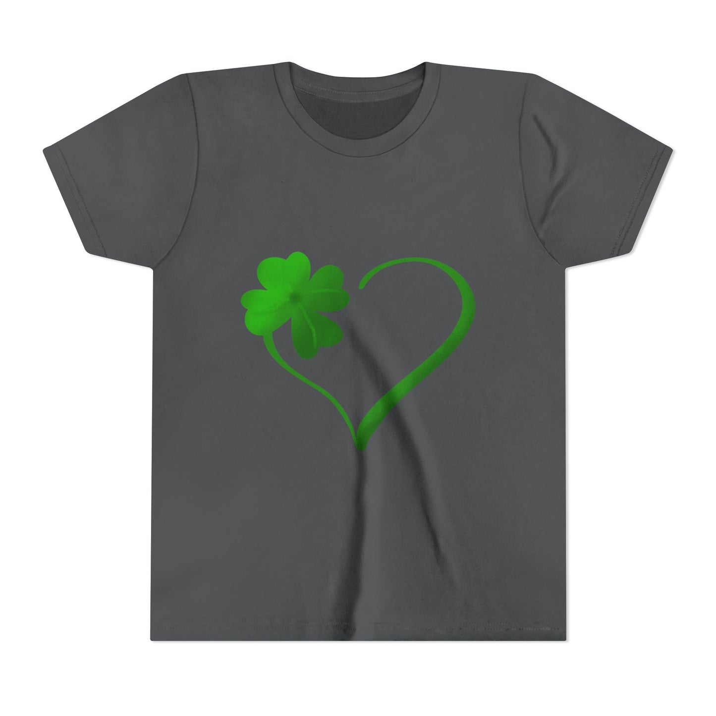 Shamrock Heart Youth Tee | St. Patrick's Day Clover Kids Shirt