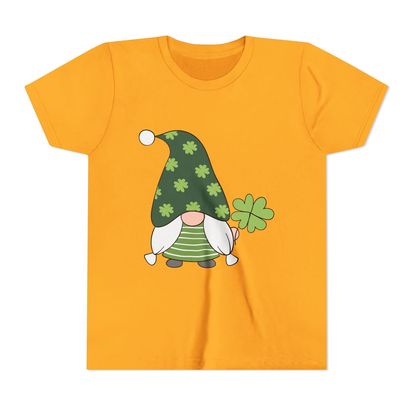 Shamrock Gnome Youth Tee | St. Patrick's Day Clover Kids Shirt