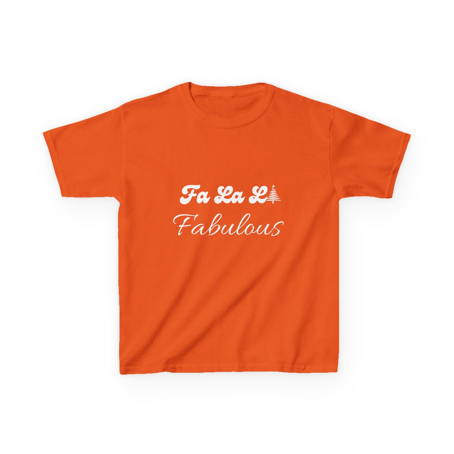 Fa La LA Fabulous Kids Tee - Fun Christmas Shirt for Boys and Girls