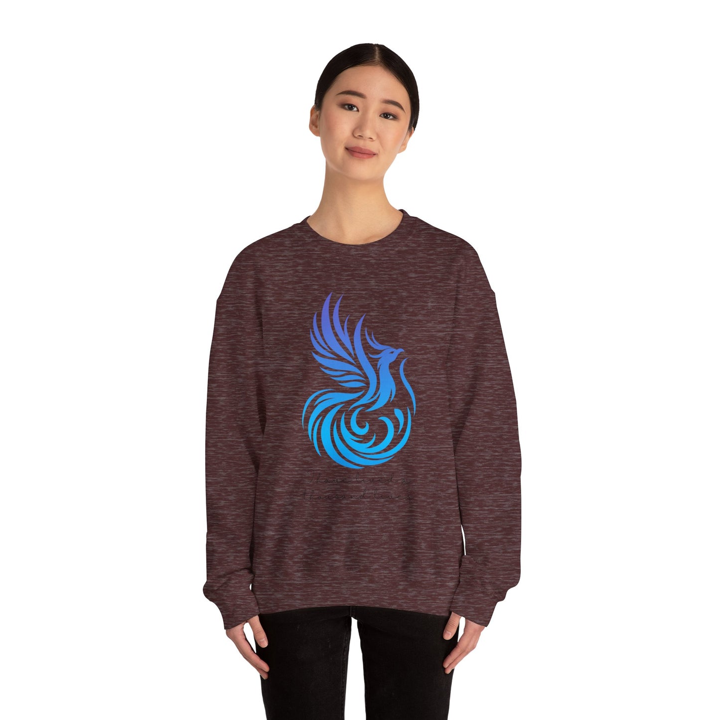 Phoenix Rising Sweatshirt - I Have Lived a Thousand Lives | Inspirational Unisex Sweatshirt