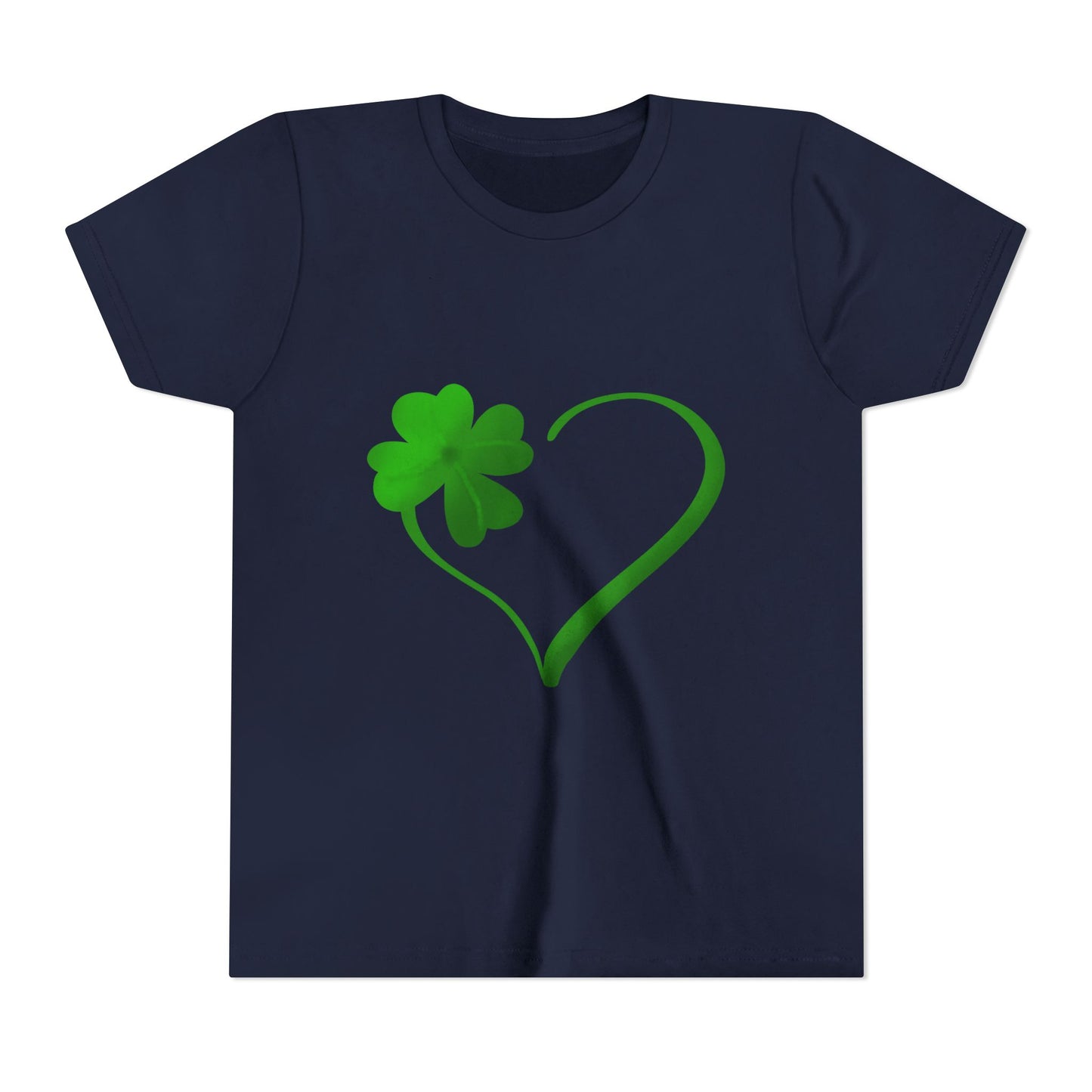 Shamrock Heart Youth Tee | St. Patrick's Day Clover Kids Shirt