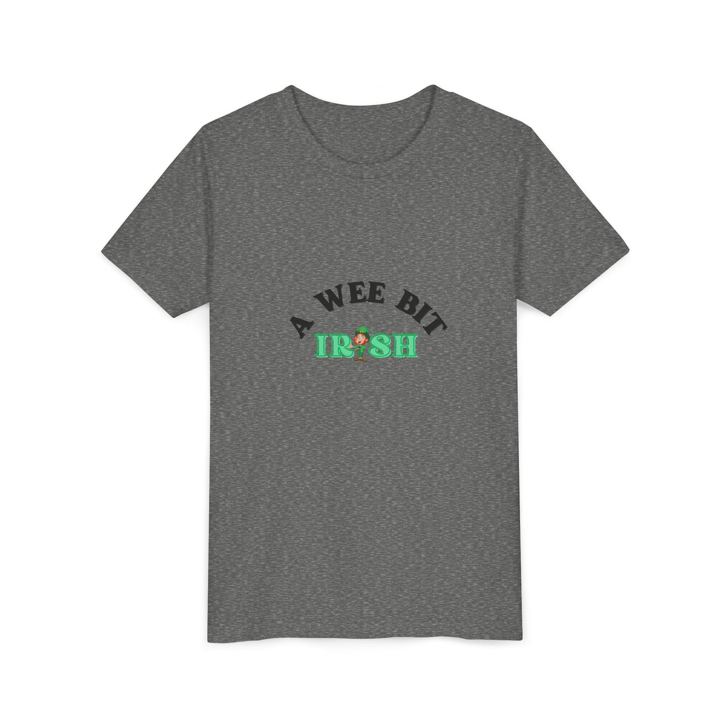 A Wee Bit Irish Youth Tee | St. Patrick's Day Shamrock Kids Shirt