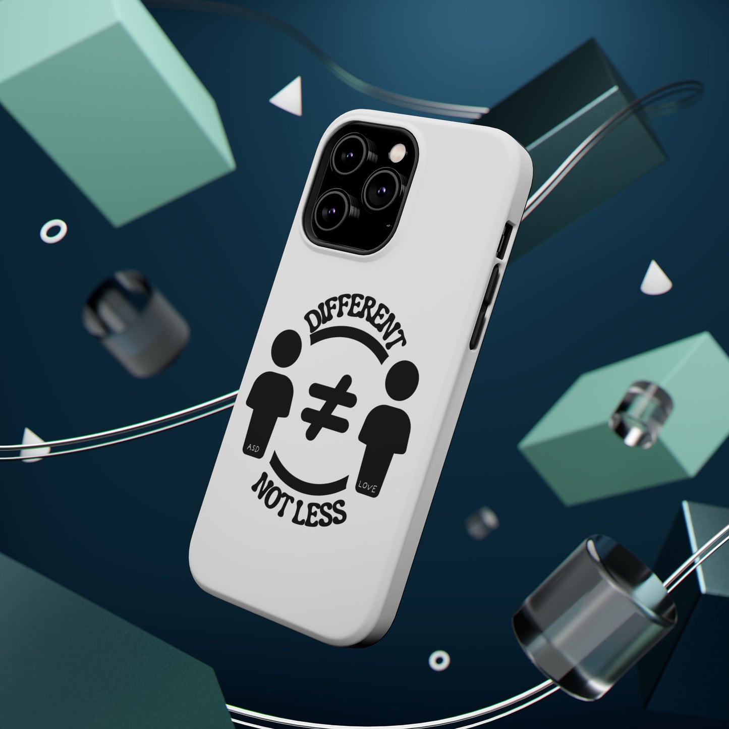 Silhouette Harmony: Different, Not Less - ASD Awareness Phone Case