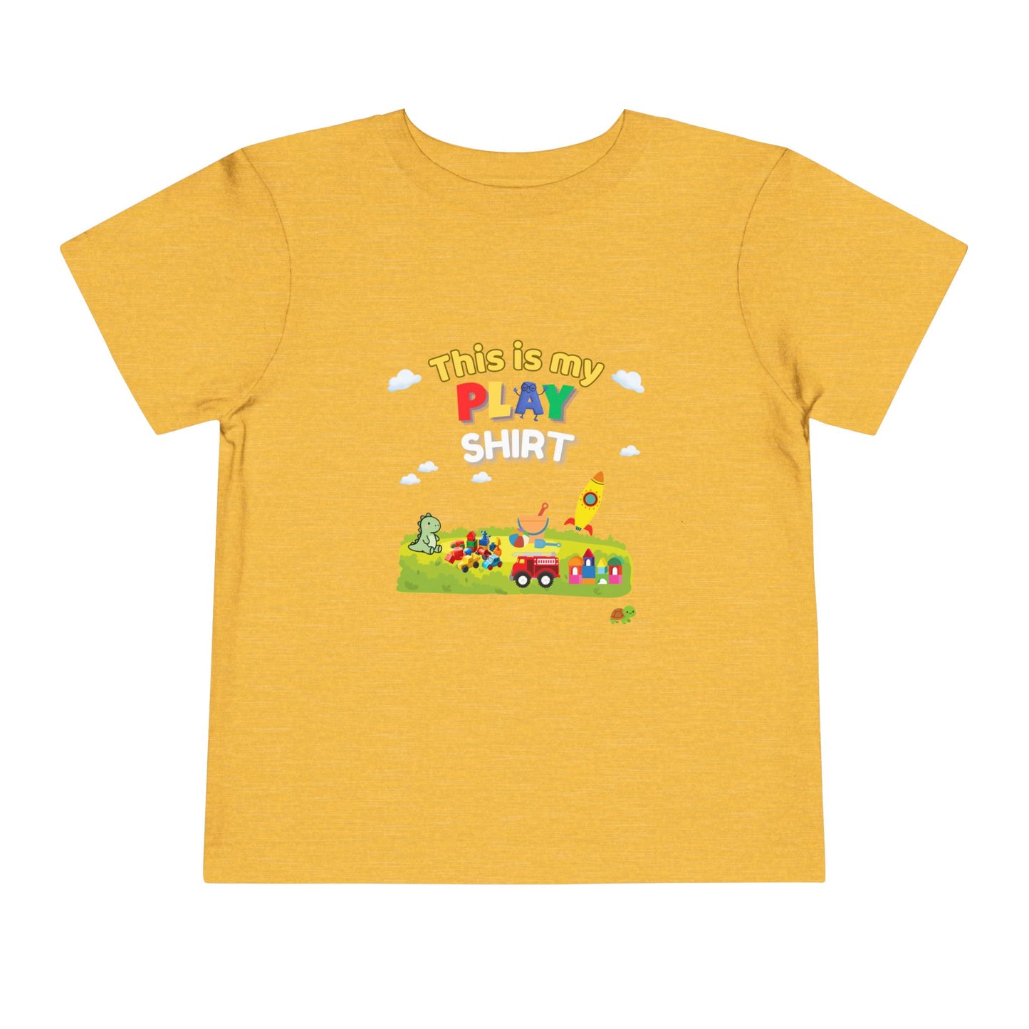 This Is My Play Shirt Toddler Tee | Toy Train, Blocks, Rocket