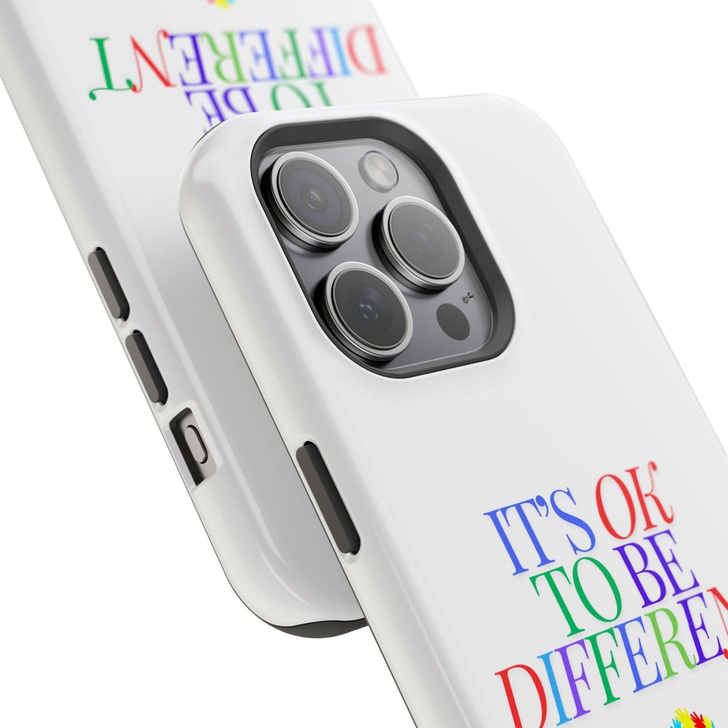 Autism Support Ribbon: It's Okay to Be Different - ASD Awareness Phone Case