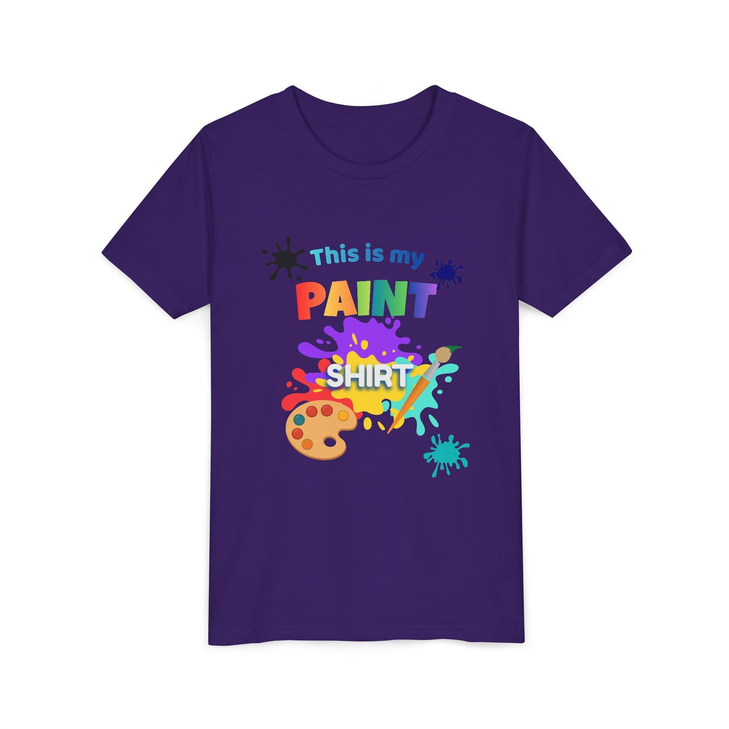 This Is My Paint Shirt Youth Tee SP | Kids Art Palette T-Shirt
