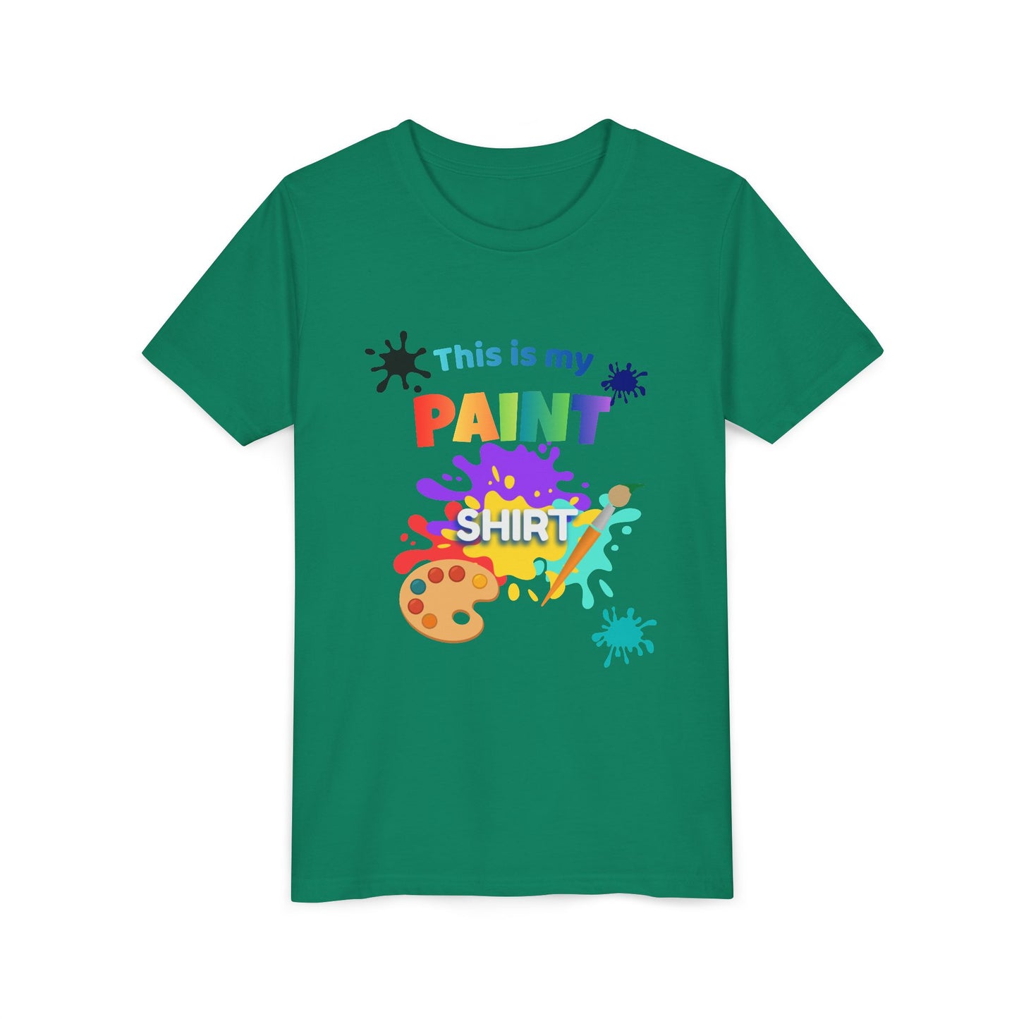 This Is My Paint Shirt Youth Tee SP | Kids Art Palette T-Shirt