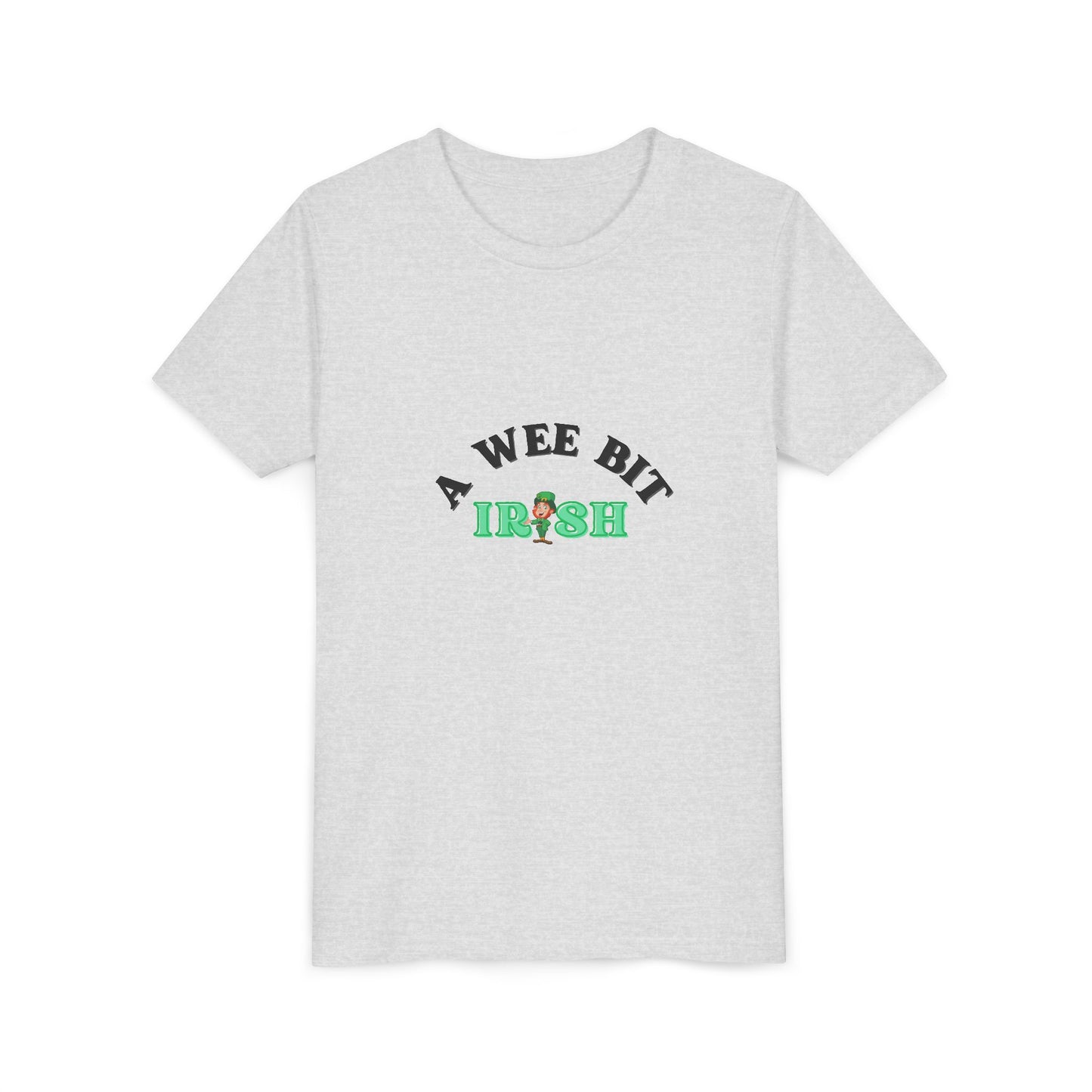 A Wee Bit Irish Youth Tee | St. Patrick's Day Shamrock Kids Shirt