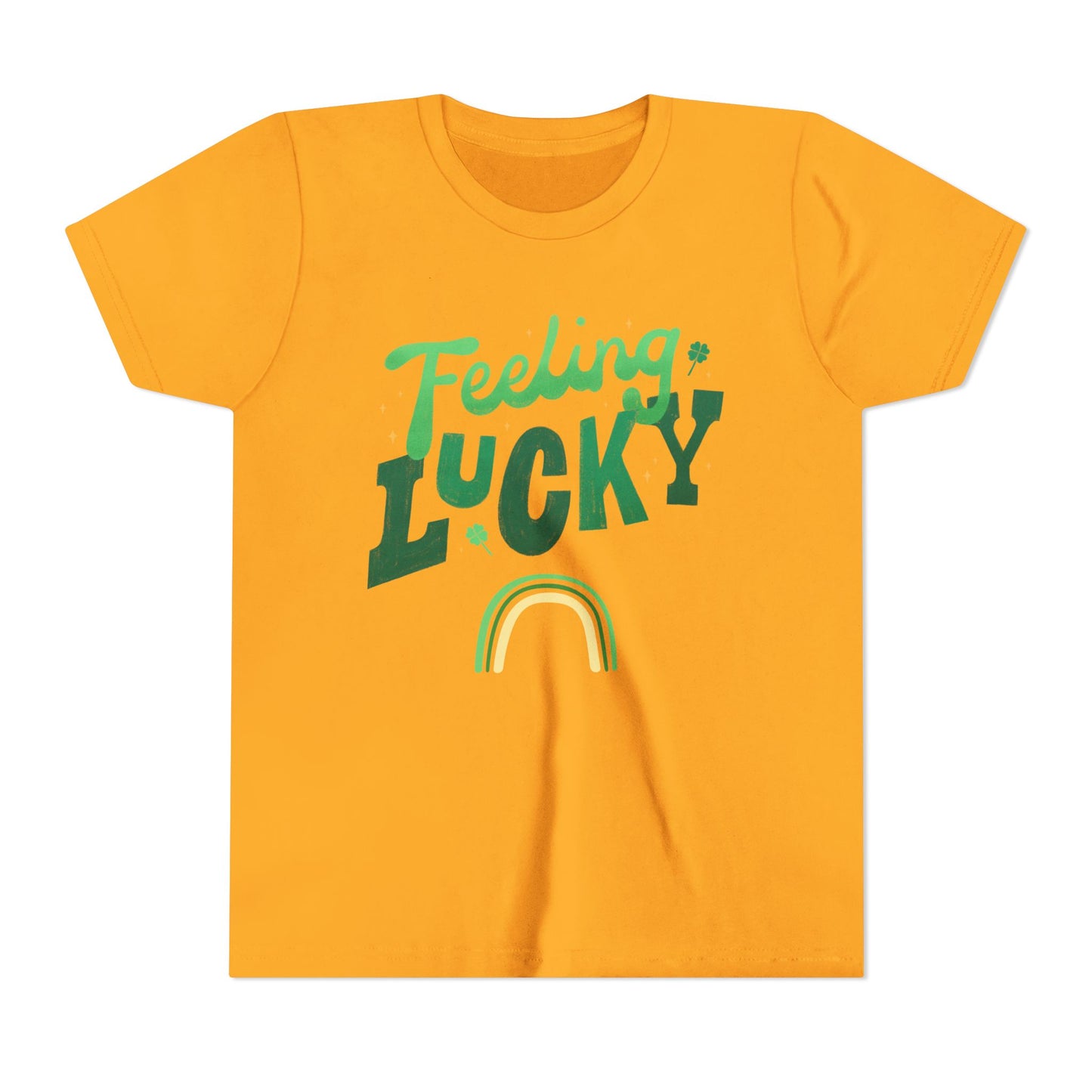 Feeling Lucky rainbow Youth Tee | St. Patrick's Day kids shirt