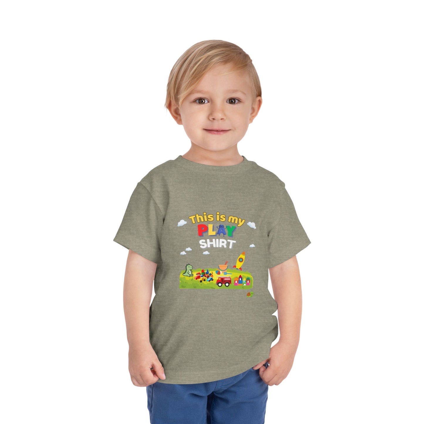 This Is My Play Shirt Toddler Tee | Toy Train, Blocks, Rocket
