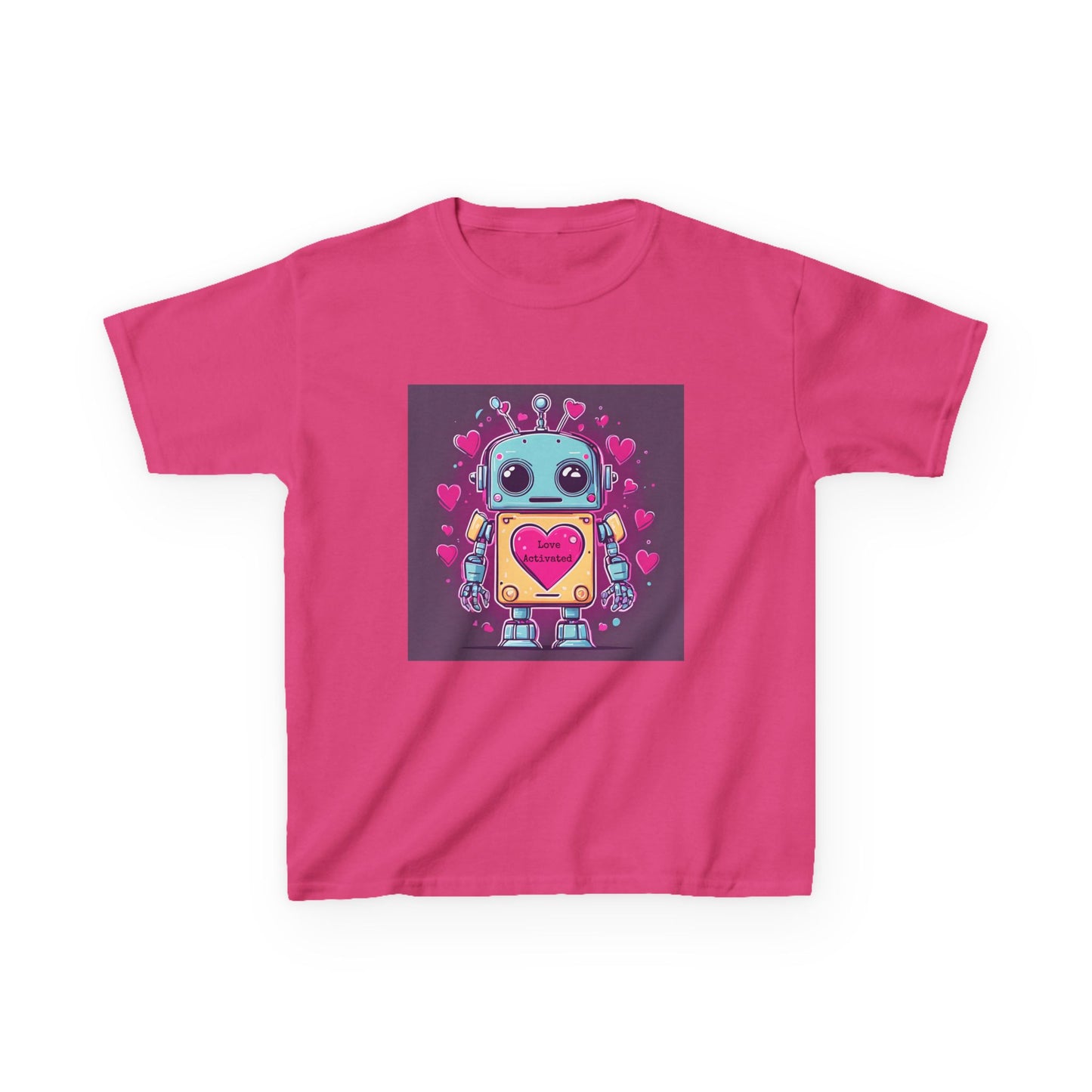 Love Activated - Robot Valentine's Kids' Tee