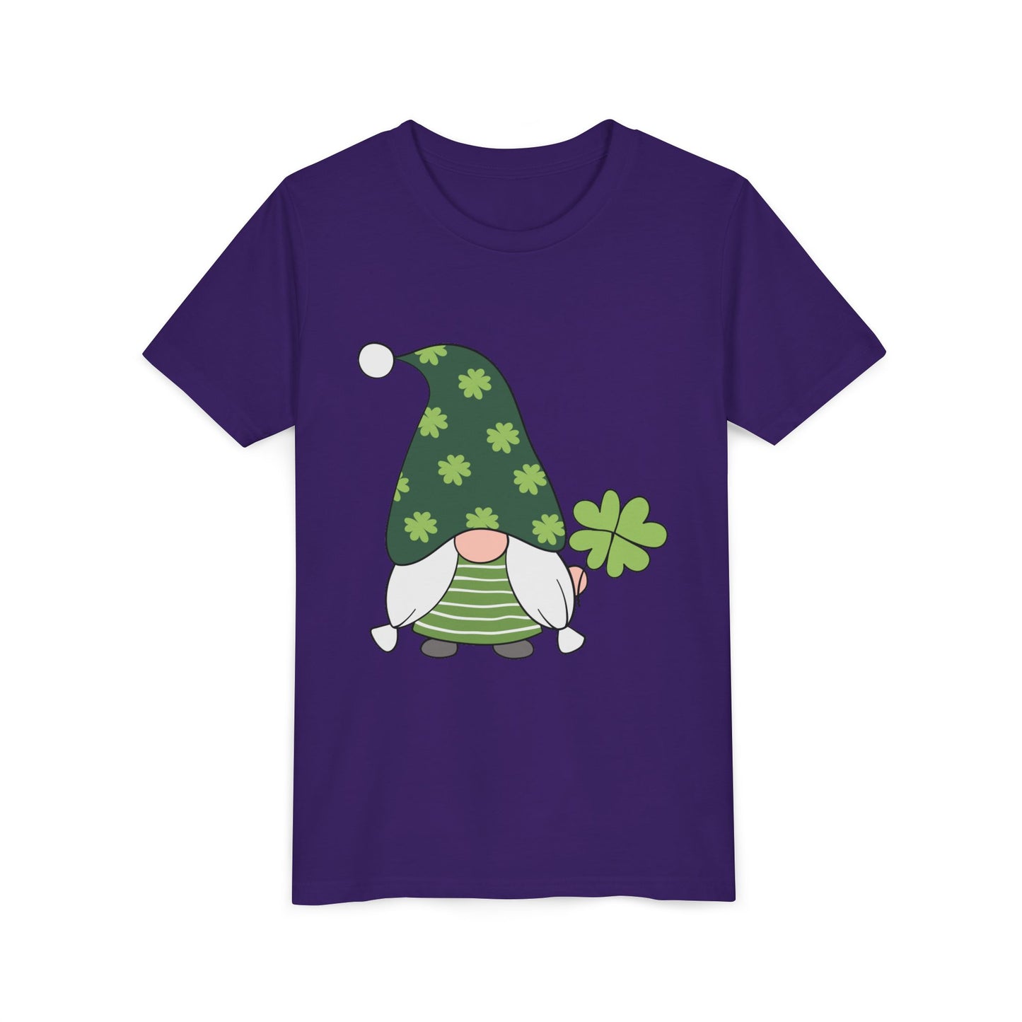 Shamrock Gnome Youth Tee | St. Patrick's Day Clover Kids Shirt