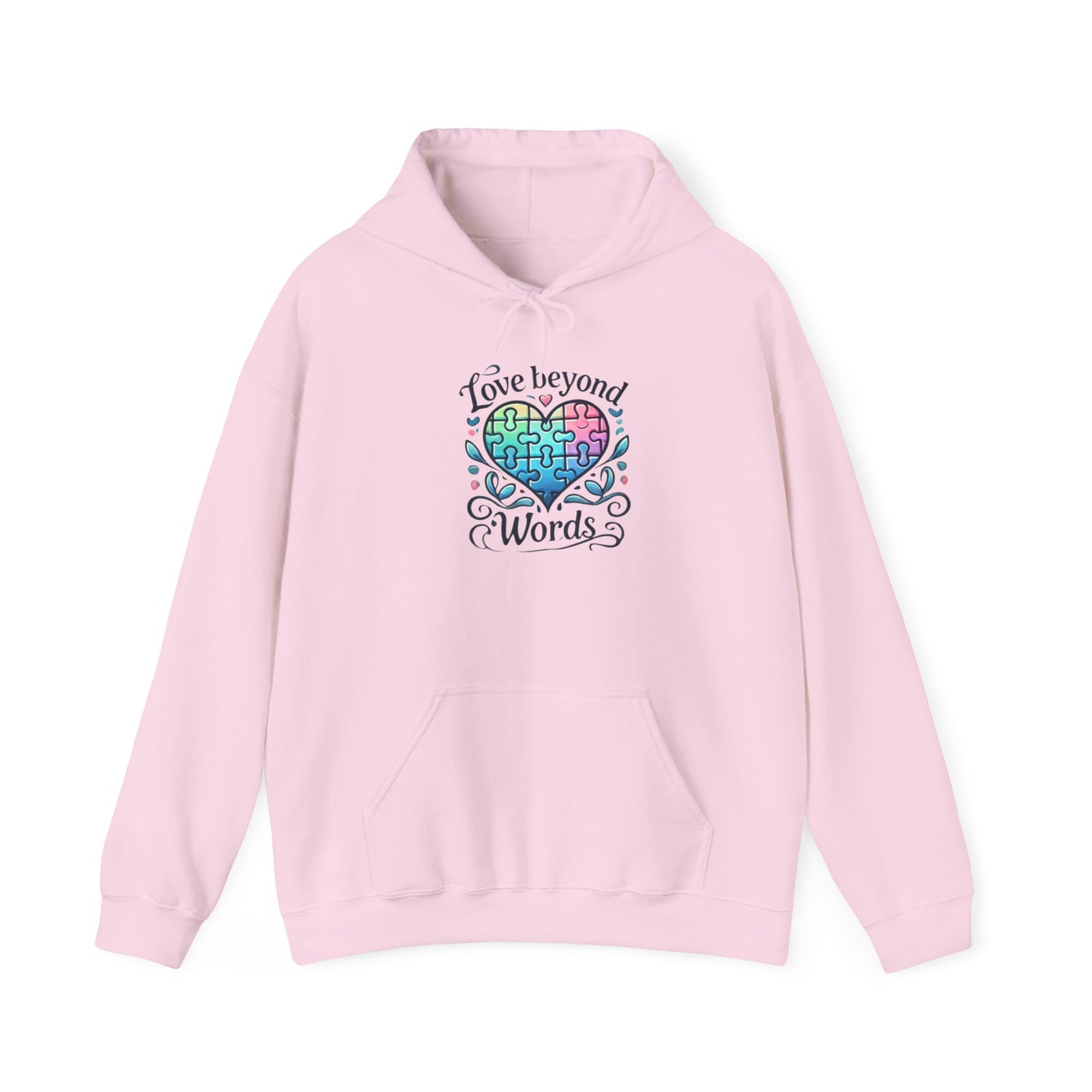 Love Beyond Words - Autism Awareness Hoodie - Cozy Unisex Sweatshirt for Warmth & Connection, Perfect for Gifts, Casual Wear, Gatherings