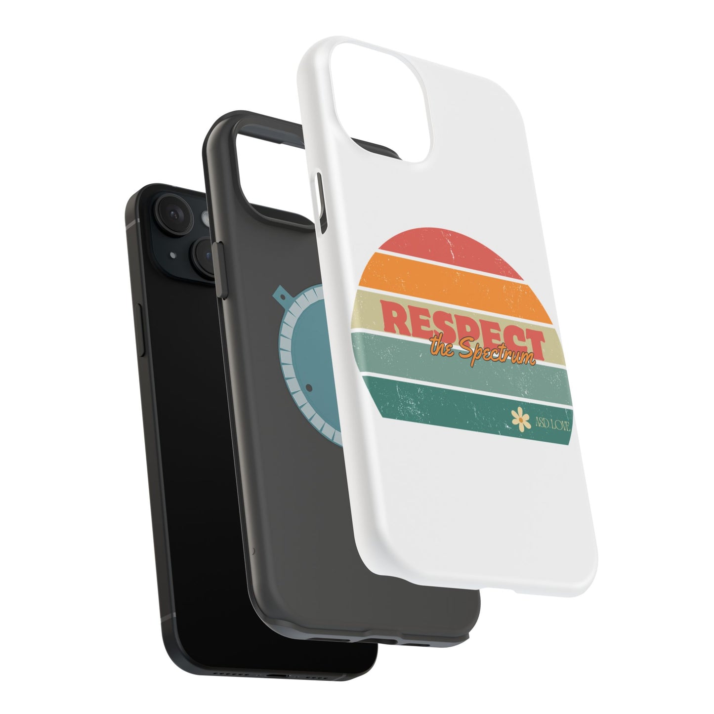 Vintage Rainbow: Respect the Spectrum - ASD Awareness Phone Case