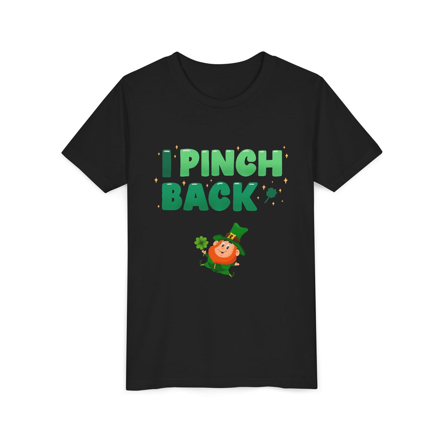 I Pinch Back Leprechaun Kids T-Shirt | St. Patrick's Day Shamrock Tee