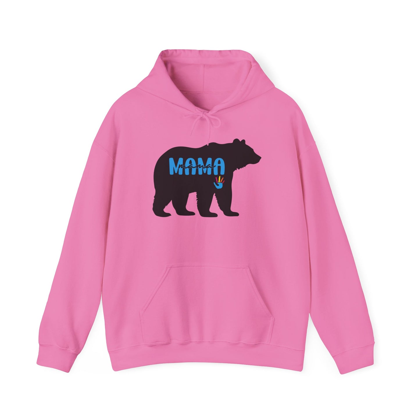 Mama Bear Hooded Sweatshirt | Autism Mama - Proud Support Sweatshirt